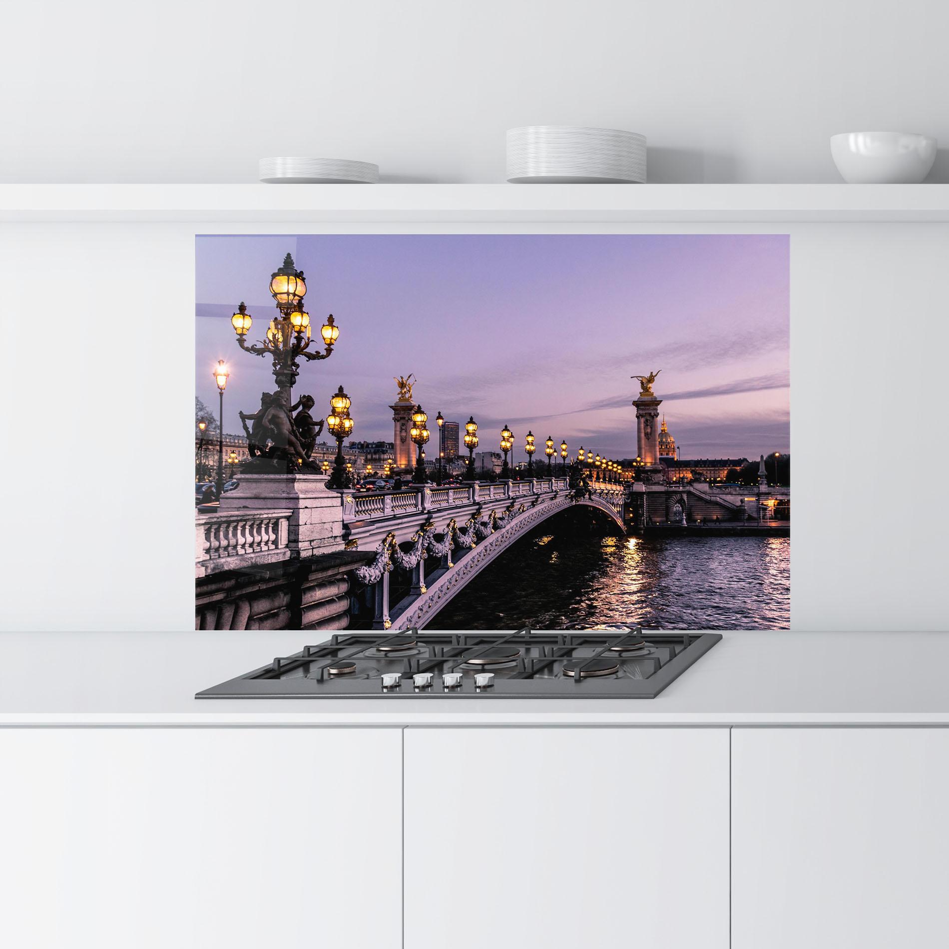 Panou Sticla Bucatarie Paris Bidge mockup 9