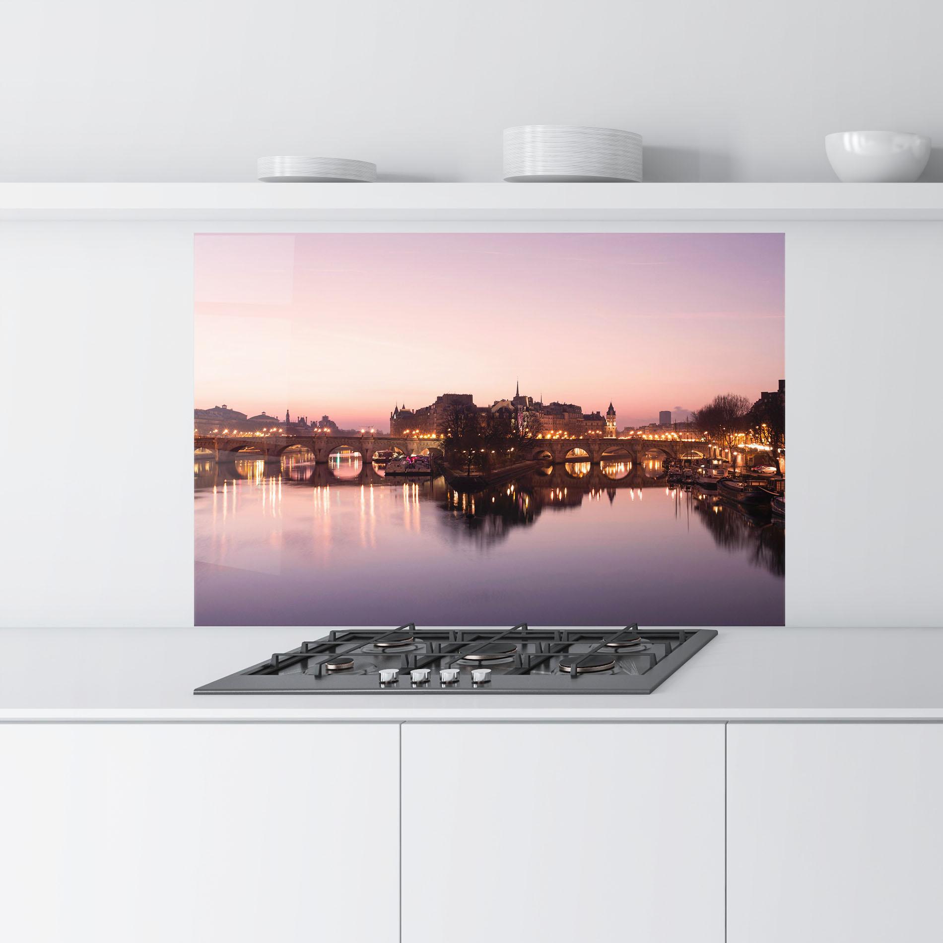 Panou Sticla Bucatarie Seine River mockup 9
