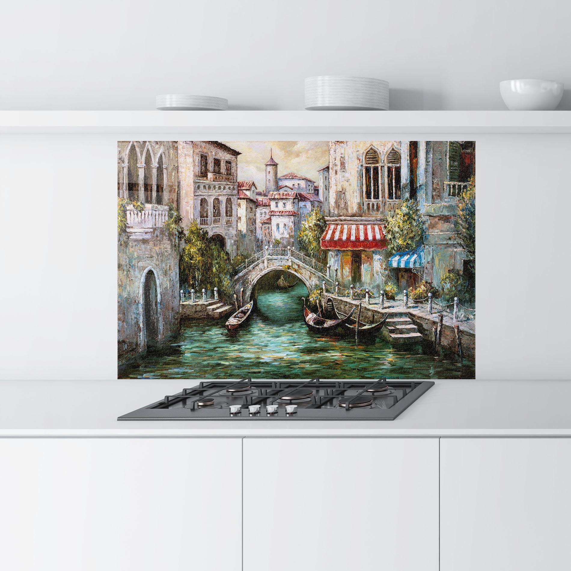 Panou Sticla Bucatarie Venice Colors mockup 9