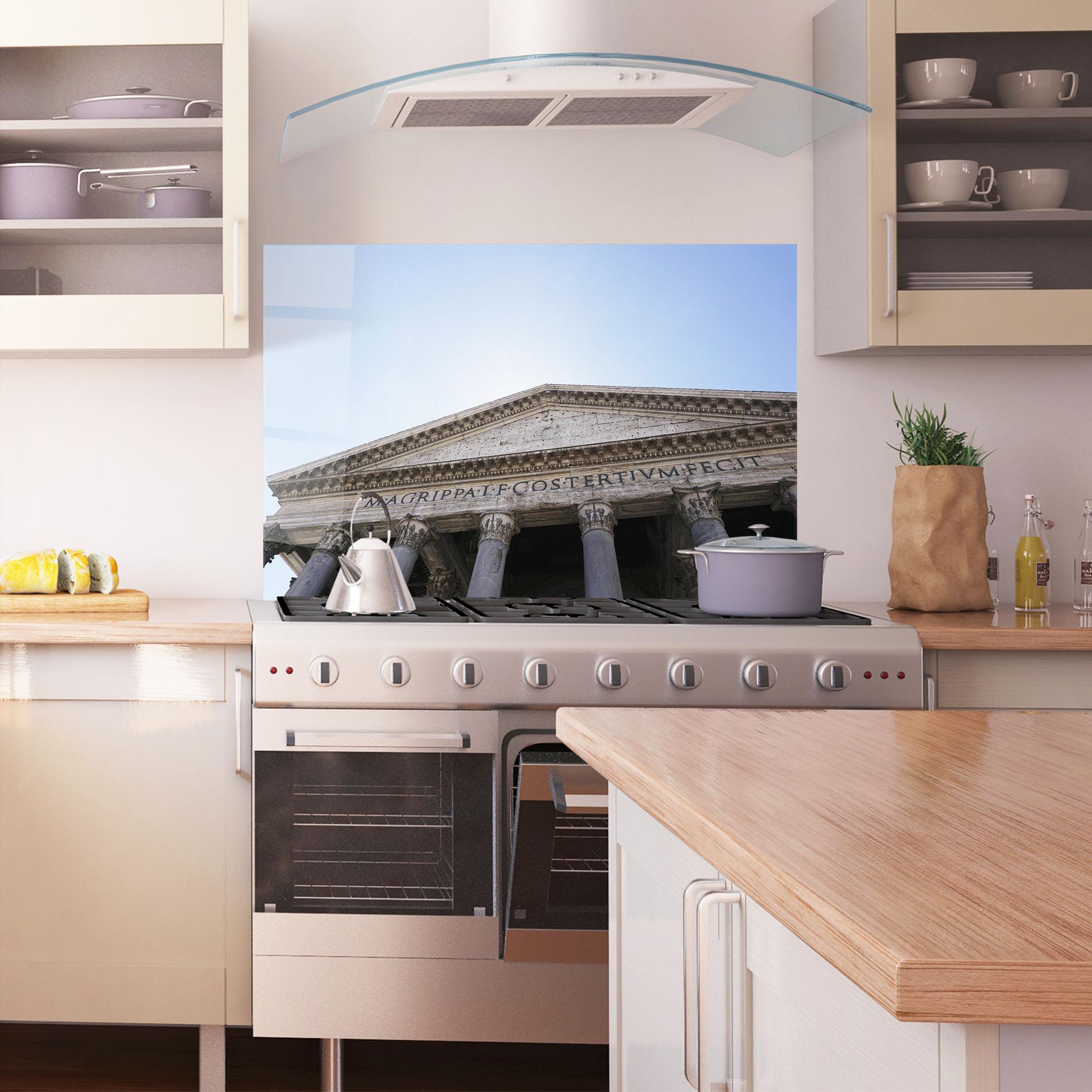 Panou Sticla Bucatarie Daylight Roman Pantheon mockup 1