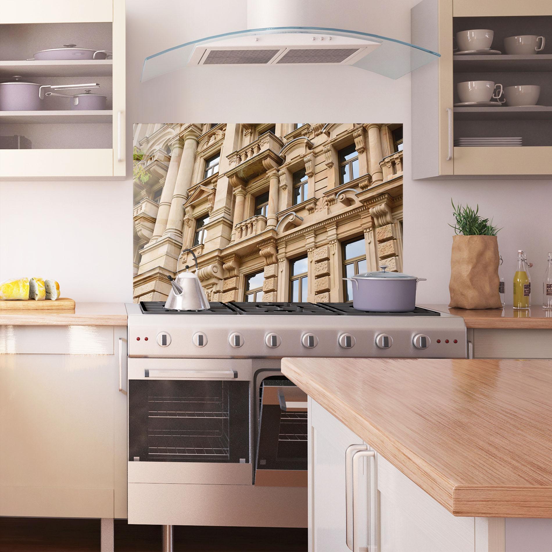 Panou Sticla Bucatarie Frankfurt Building mockup 1