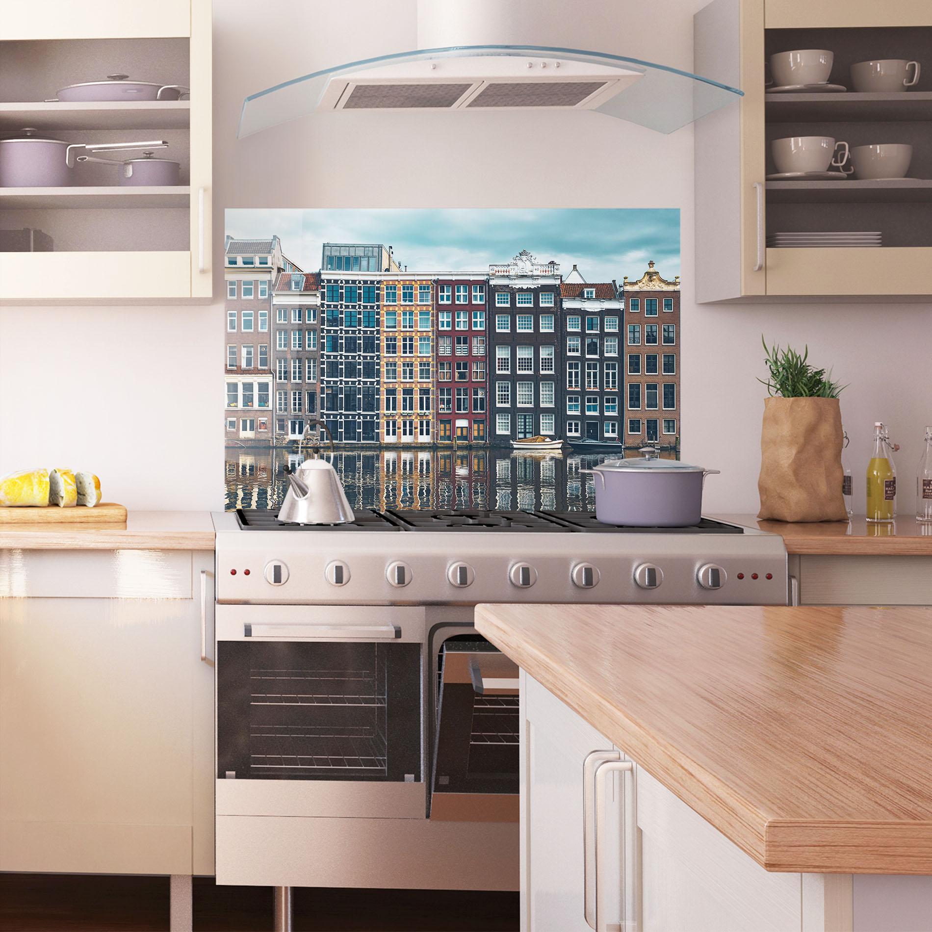 Panou Sticla Bucatarie Netherlands Street mockup 1