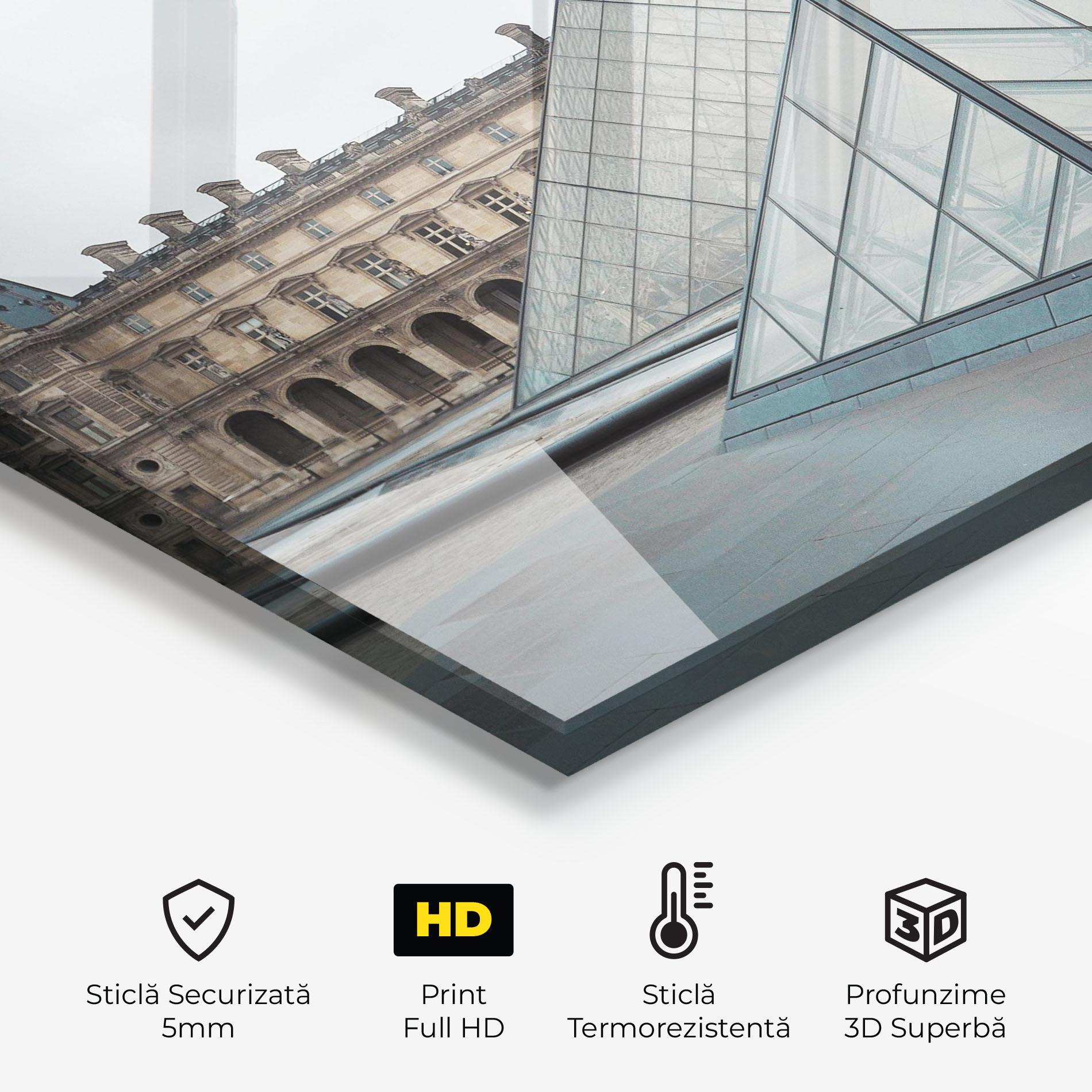 Panou Sticla Bucatarie Beautiful Louvre mockup 2