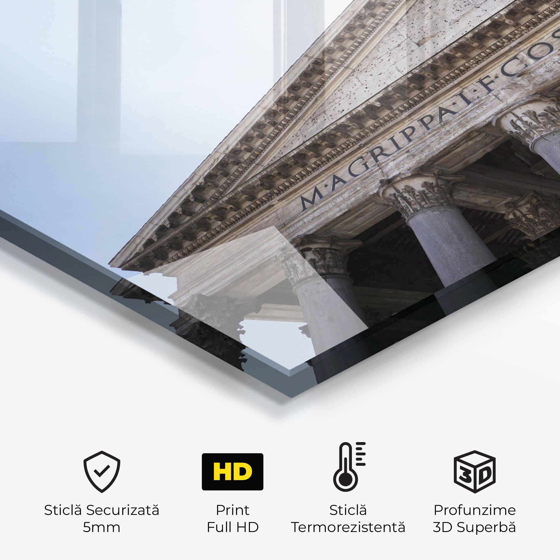 Panou Sticla Bucatarie Daylight Roman Pantheon mockup 2