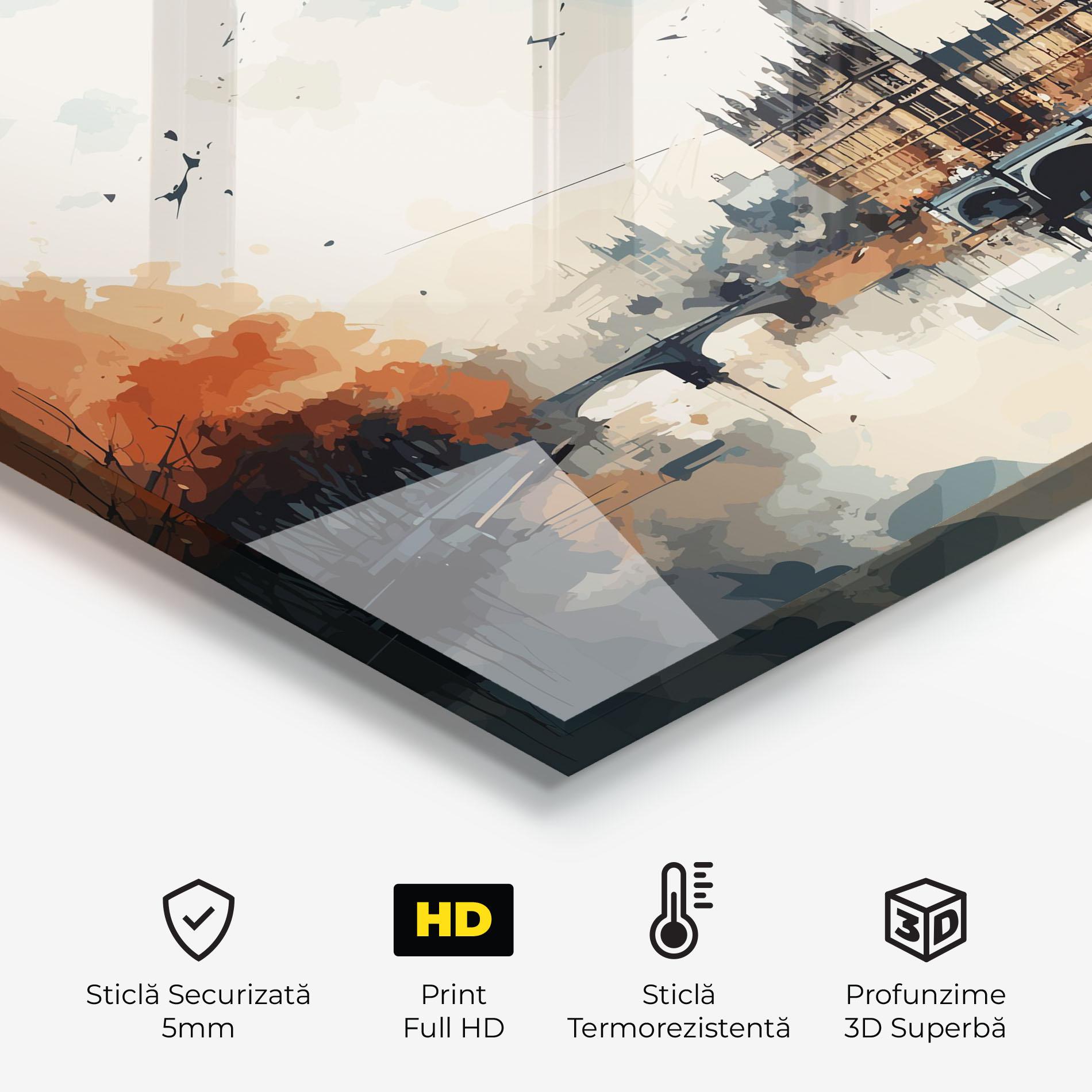 Panou Sticla Bucatarie England Art mockup 2