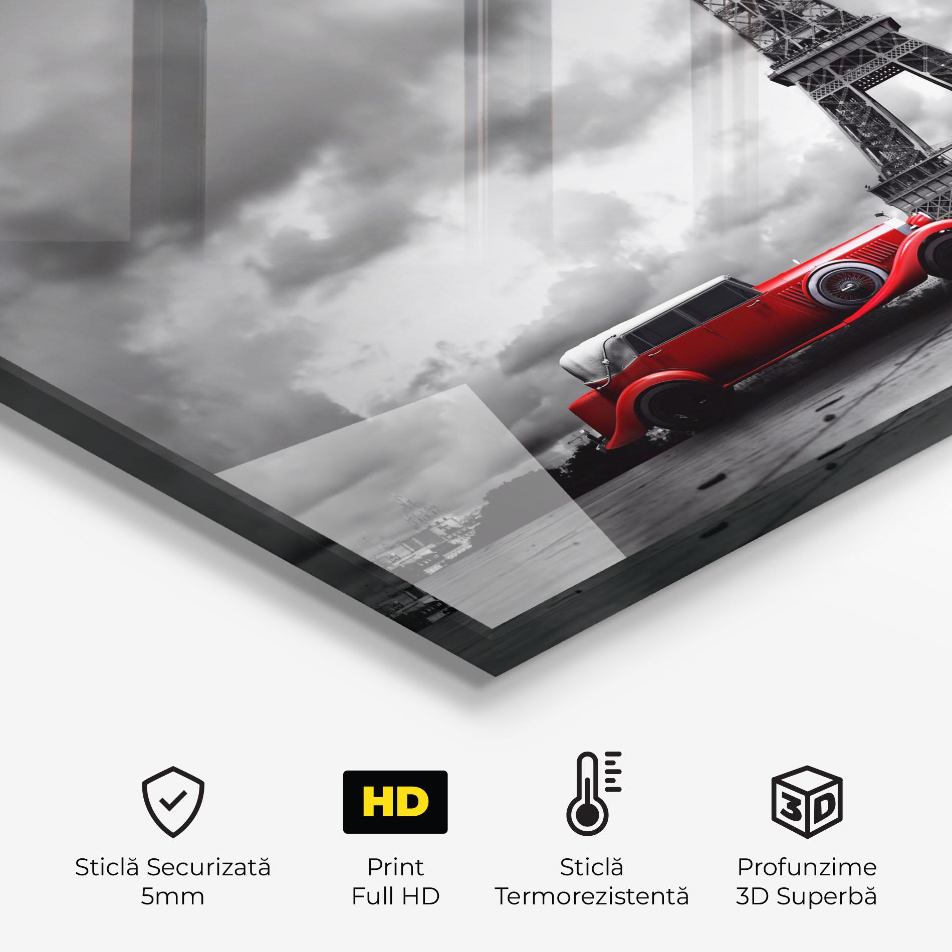 Panou Sticla Bucatarie Vintage Paris mockup 2