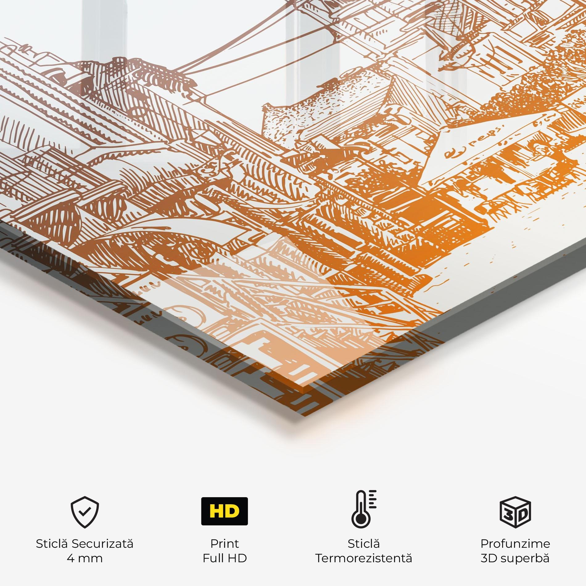 Panou Sticla Bucatarie Cityscape Ukraine mockup 2