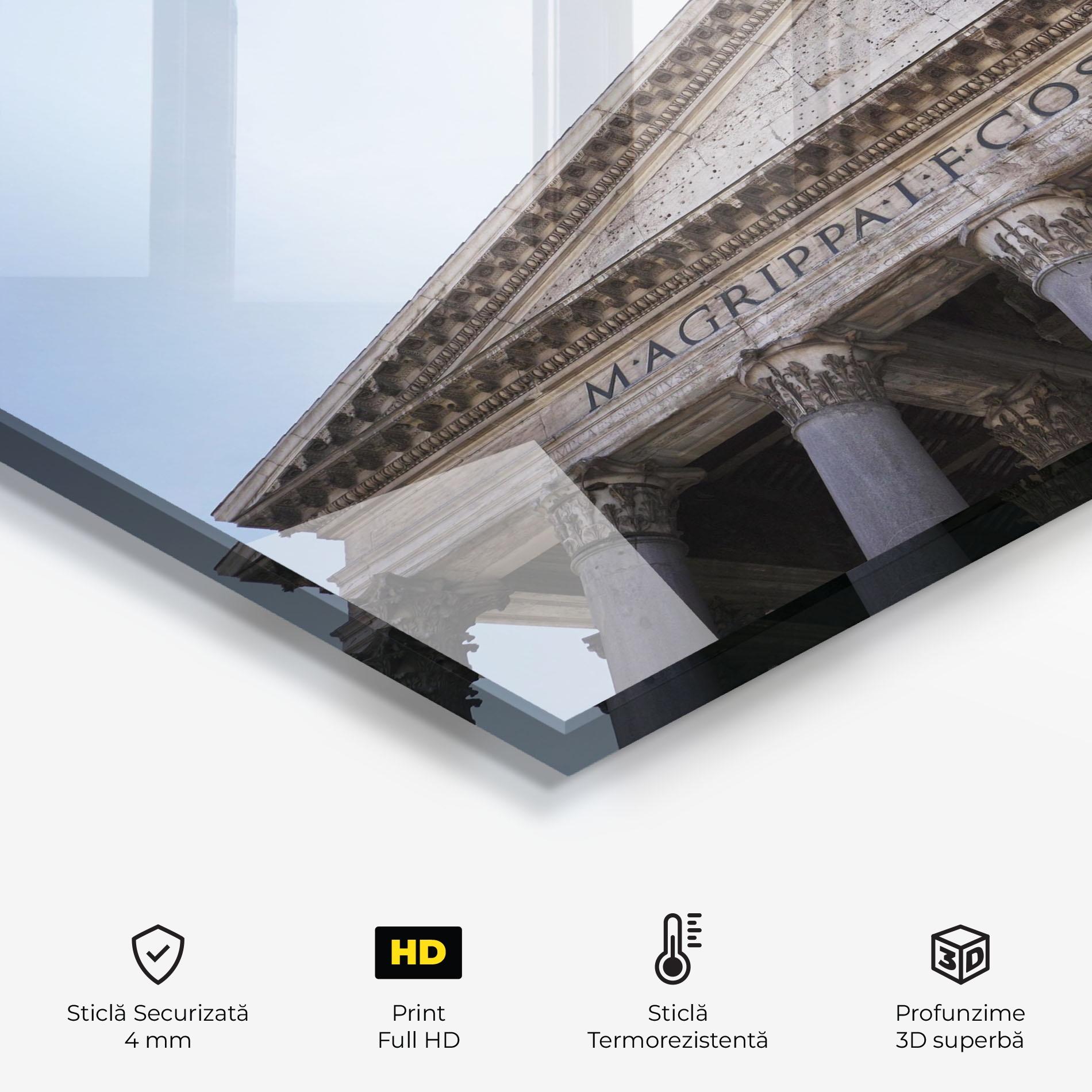 Panou Sticla Bucatarie Daylight Roman Pantheon mockup 2