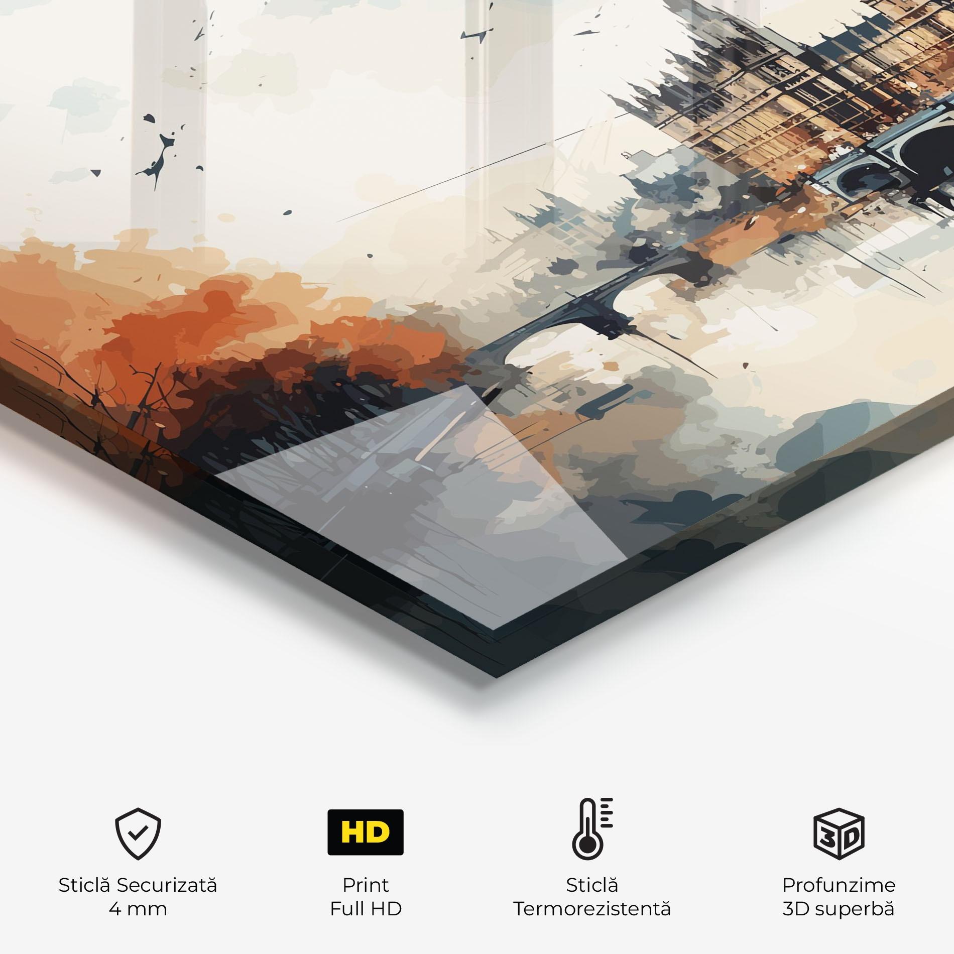 Panou Sticla Bucatarie England Art mockup 2