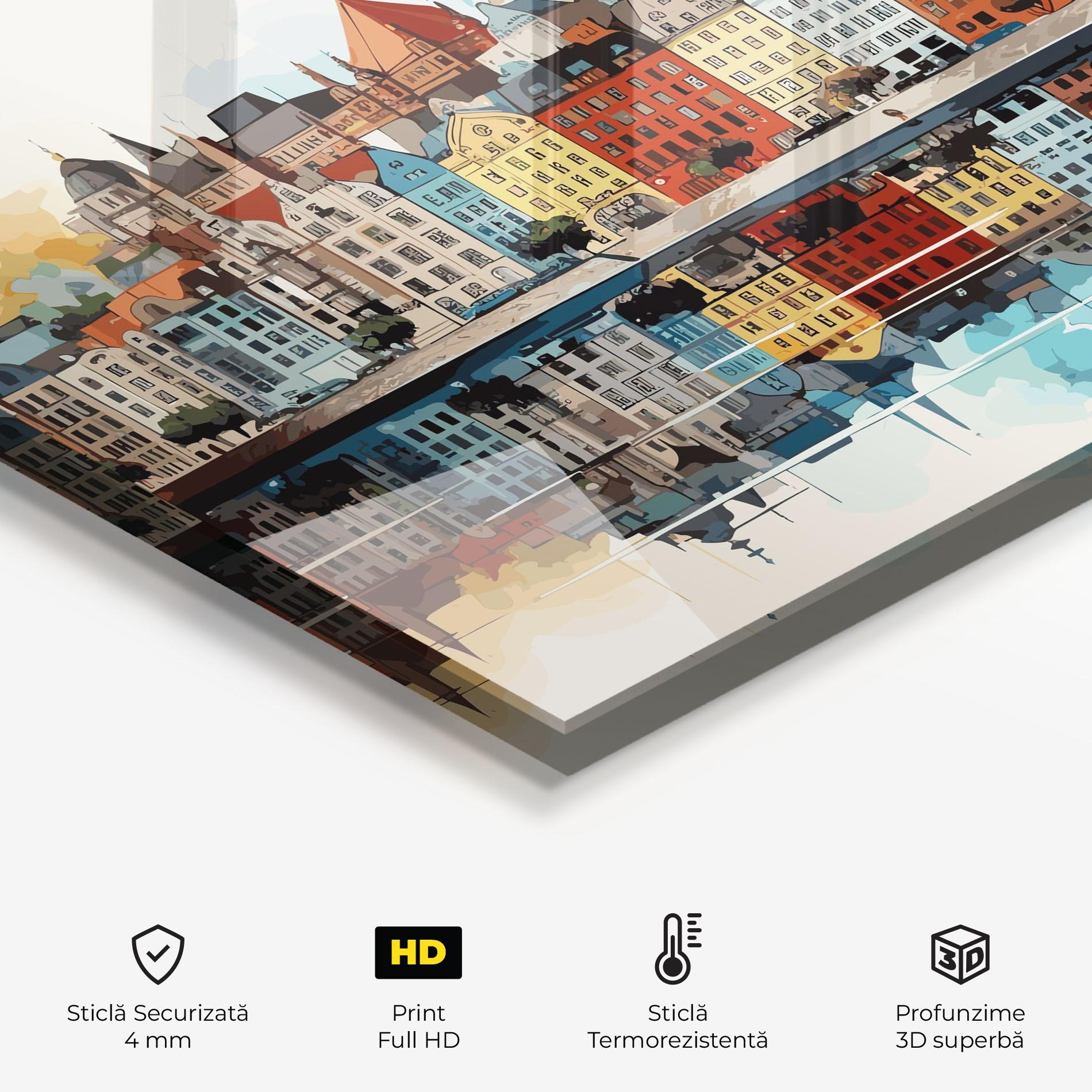 Panou Sticla Bucatarie German Buildings mockup 2