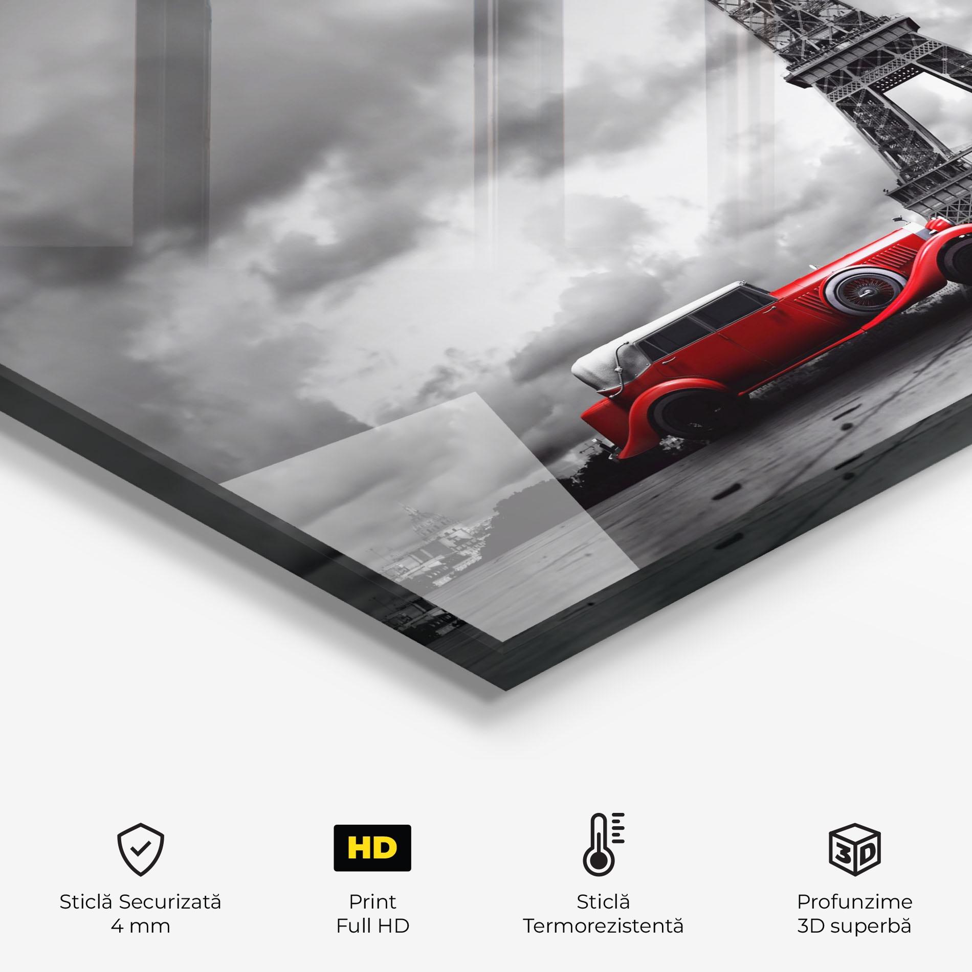 Panou Sticla Bucatarie Vintage Paris mockup 2