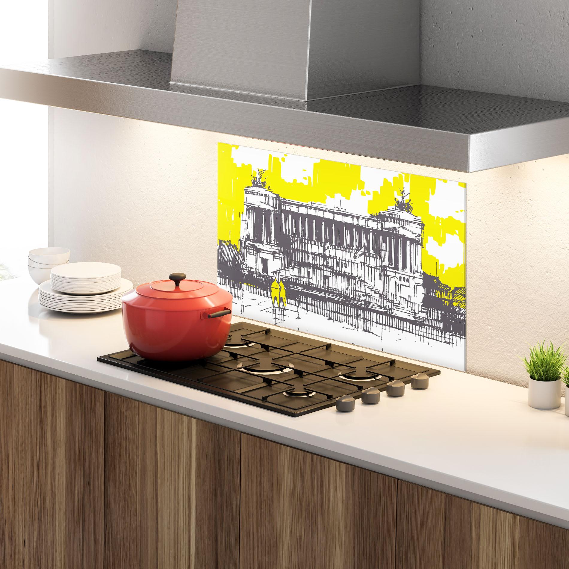 Panou Sticla Bucatarie Altare Della Patria mockup 4