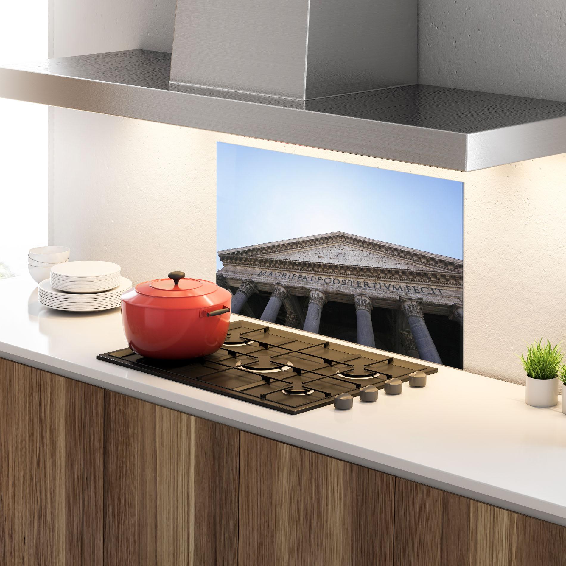 Panou Sticla Bucatarie Daylight Roman Pantheon mockup 4