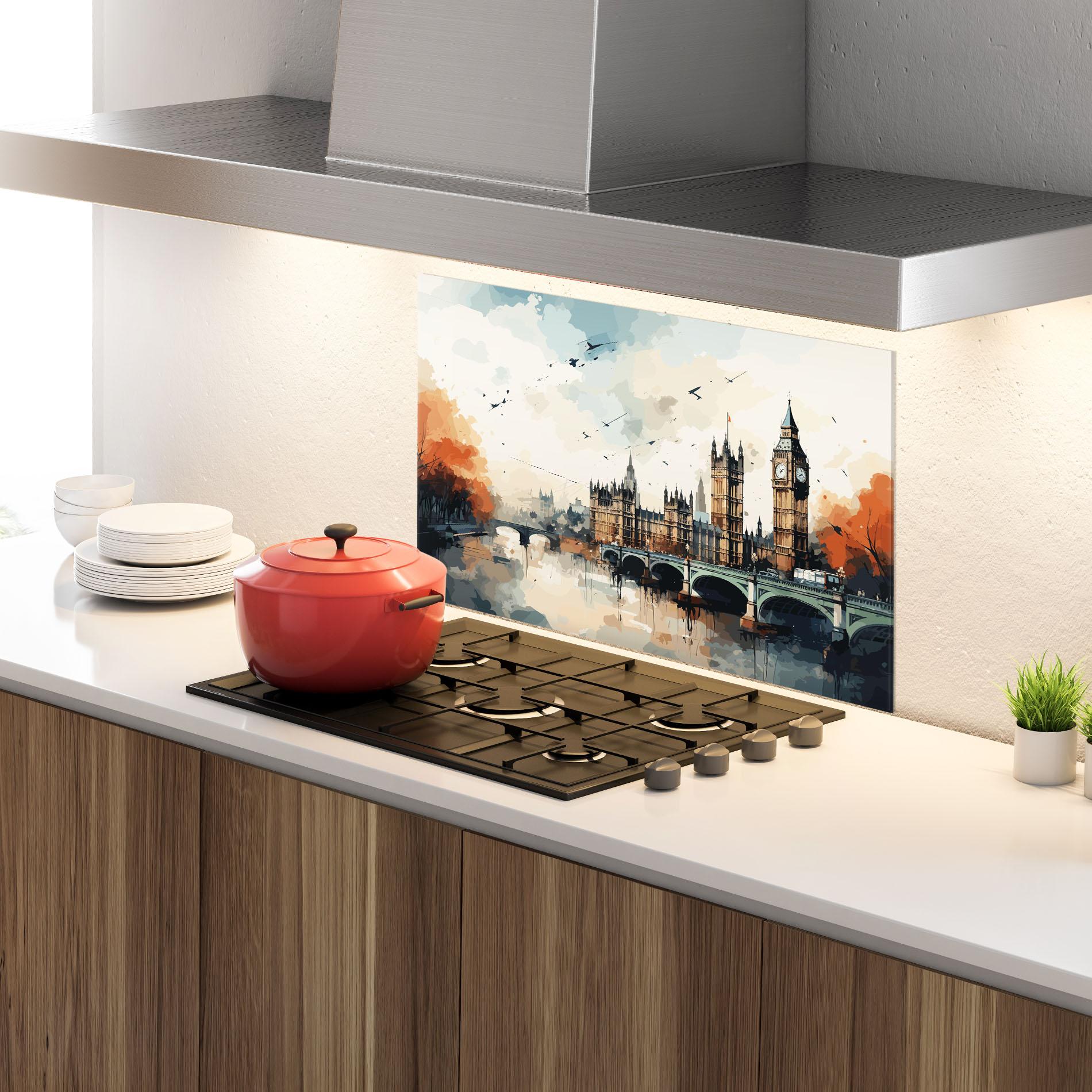 Panou Sticla Bucatarie England Art mockup 4