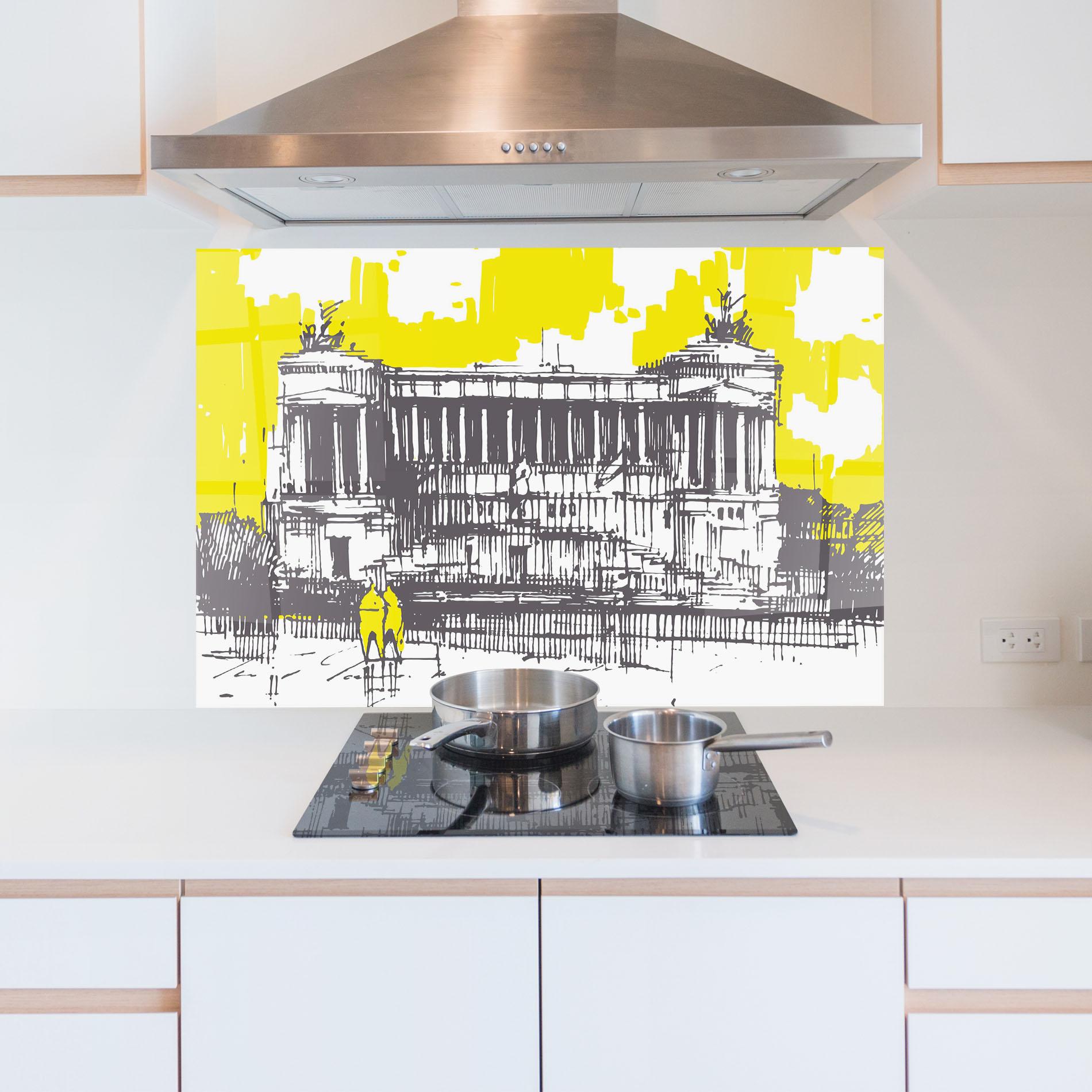 Panou Sticla Bucatarie Altare Della Patria mockup 5