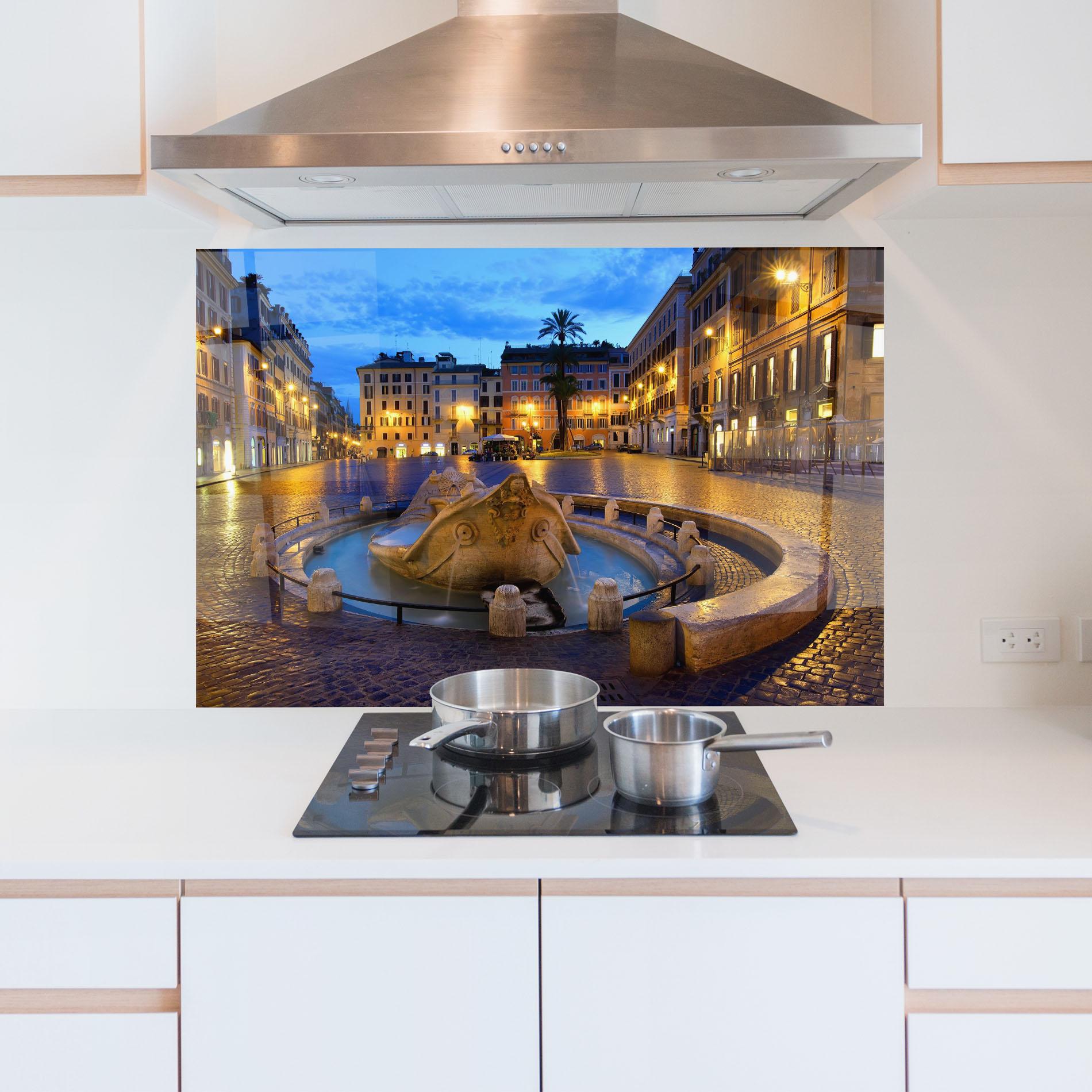 Panou Sticla Bucatarie Barcaccia Rome mockup 5