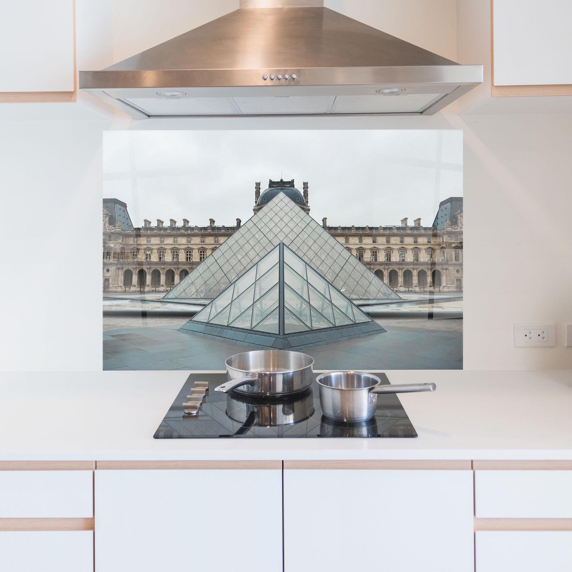 Panou Sticla Bucatarie Beautiful Louvre mockup 5