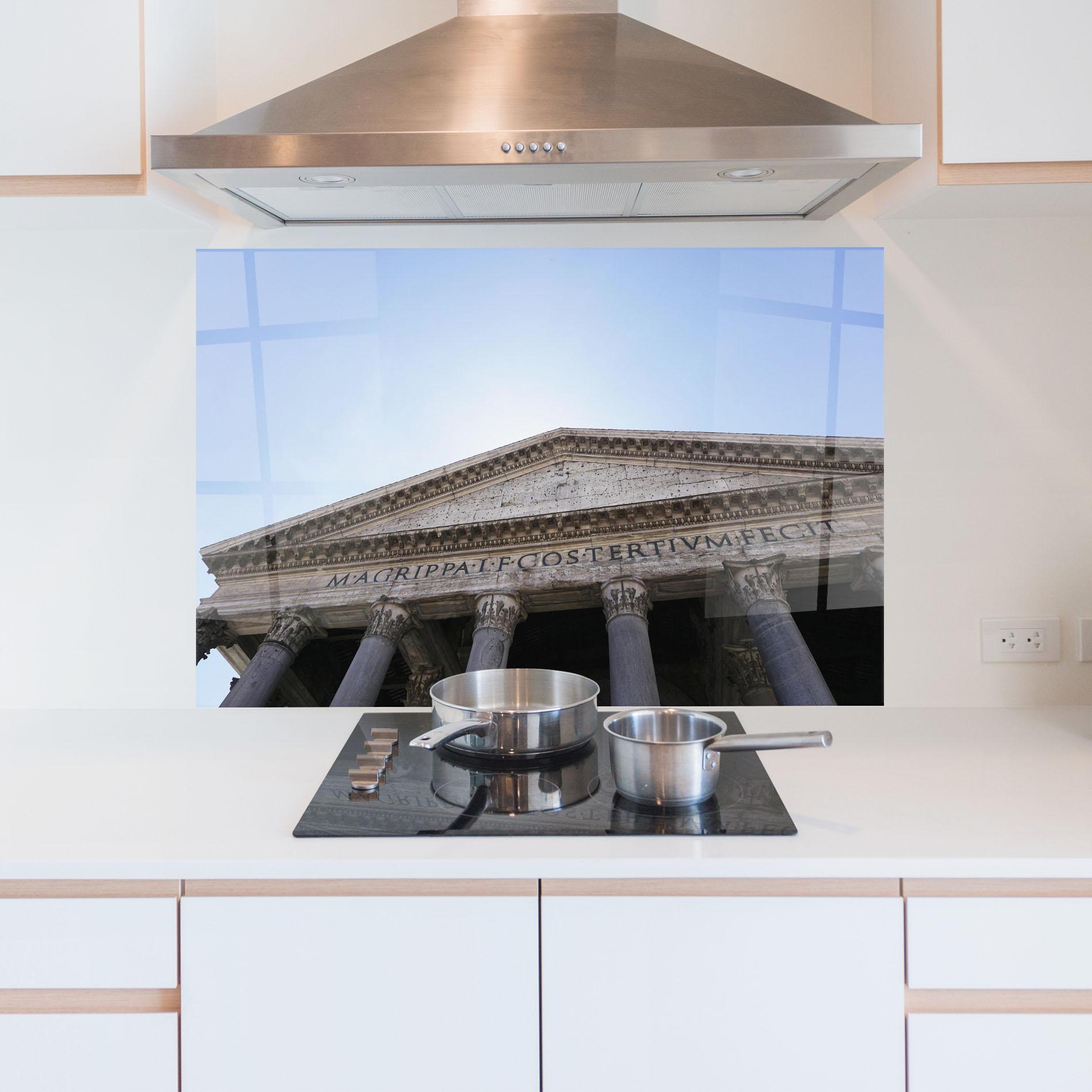 Panou Sticla Bucatarie Daylight Roman Pantheon mockup 5