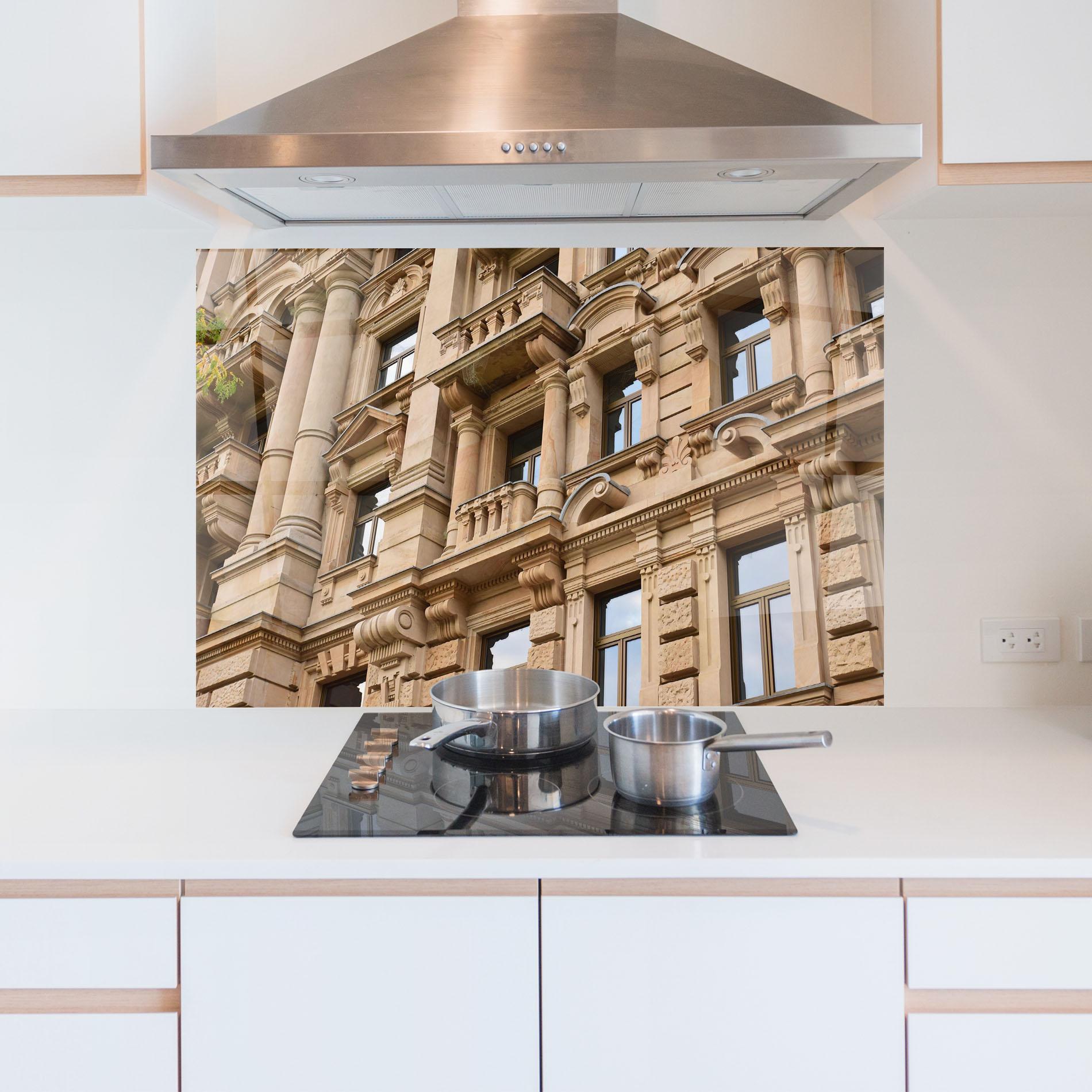 Panou Sticla Bucatarie Frankfurt Building mockup 5