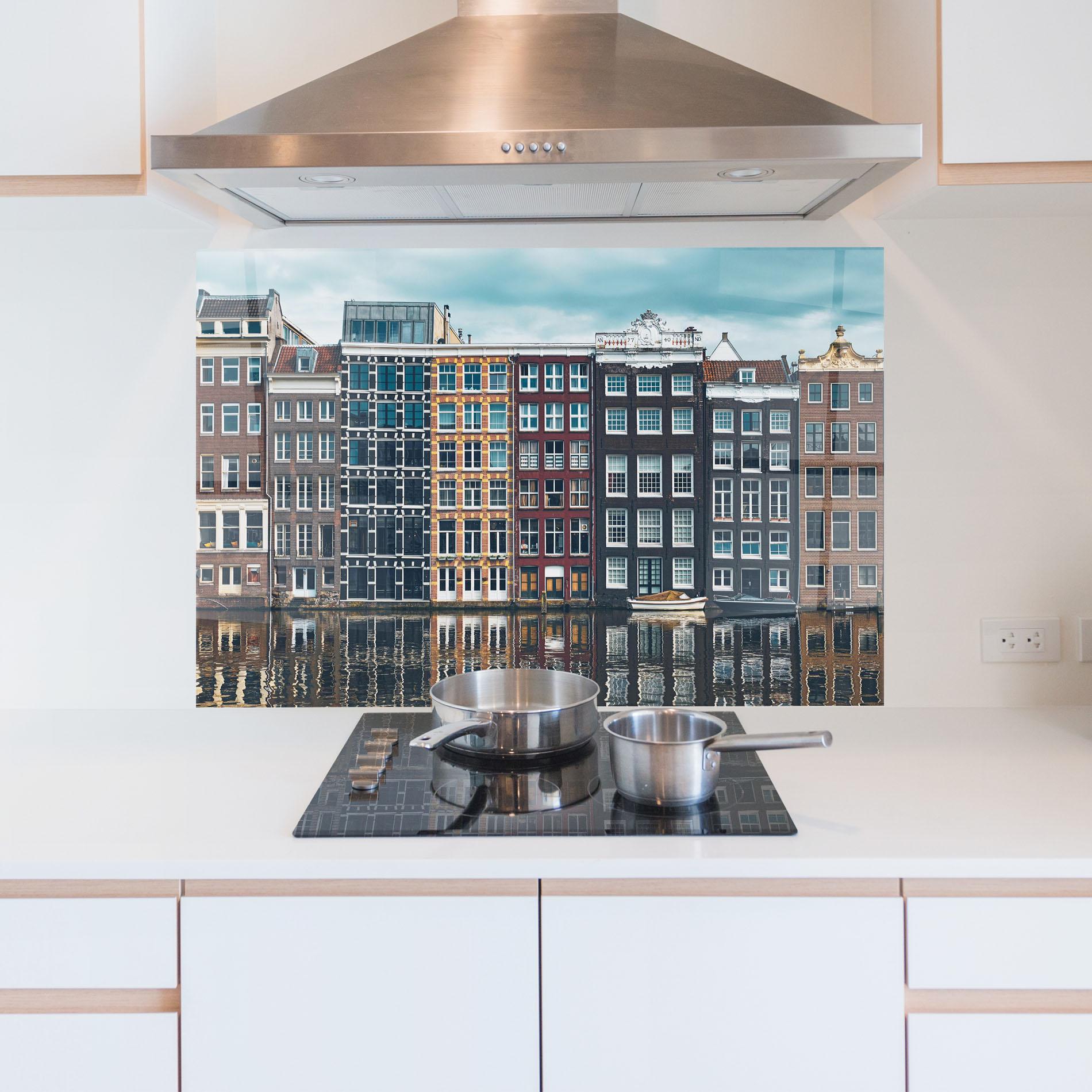 Panou Sticla Bucatarie Netherlands Street mockup 5