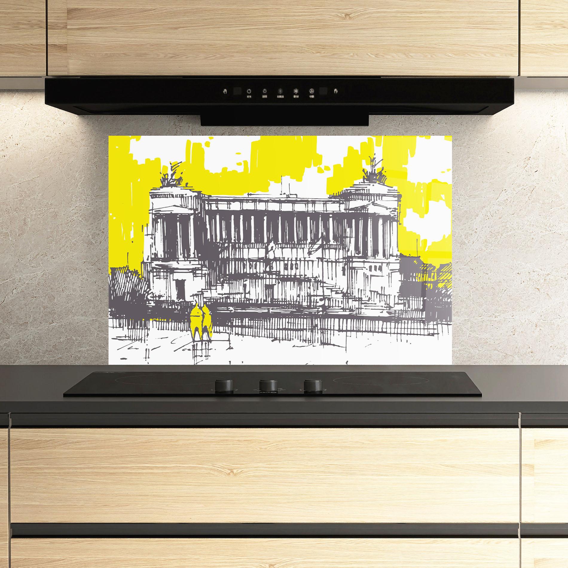 Panou Sticla Bucatarie Altare Della Patria mockup 3