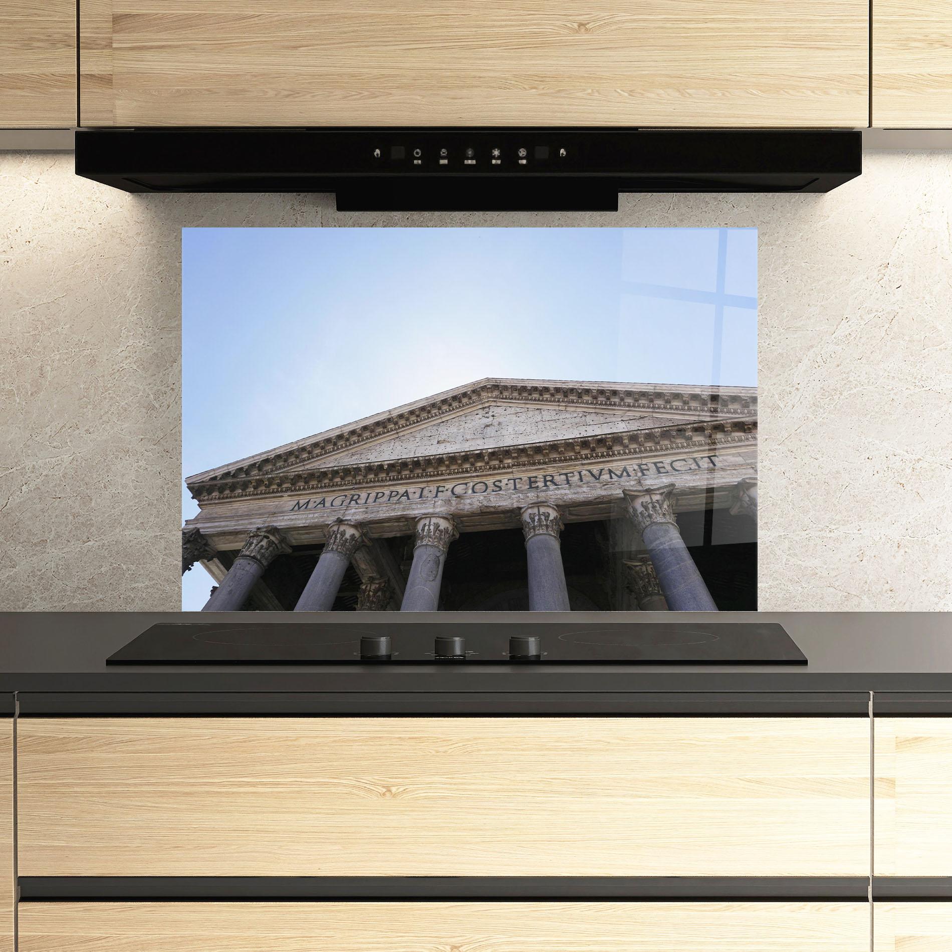 Panou Sticla Bucatarie Daylight Roman Pantheon mockup 3
