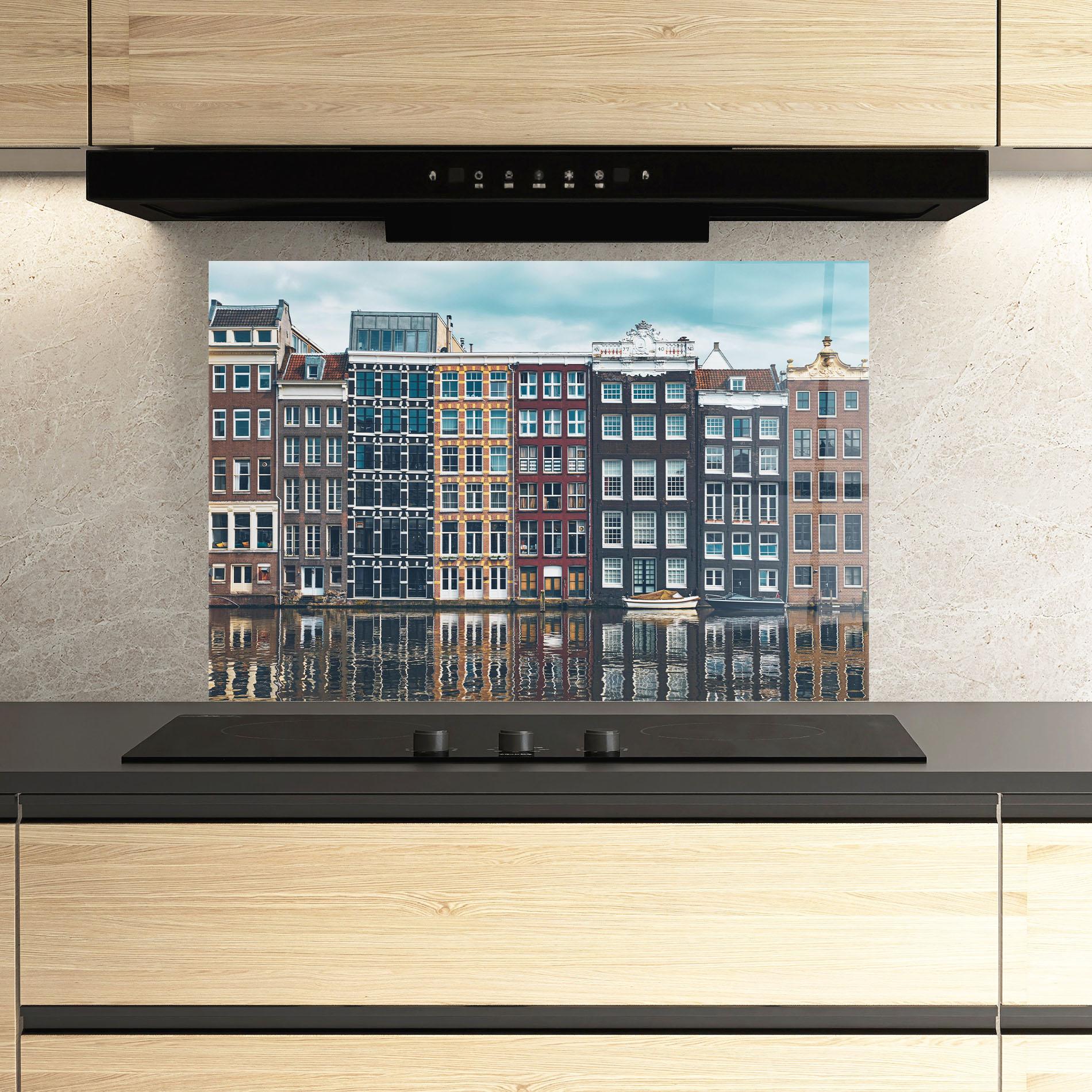 Panou Sticla Bucatarie Netherlands Street mockup 3