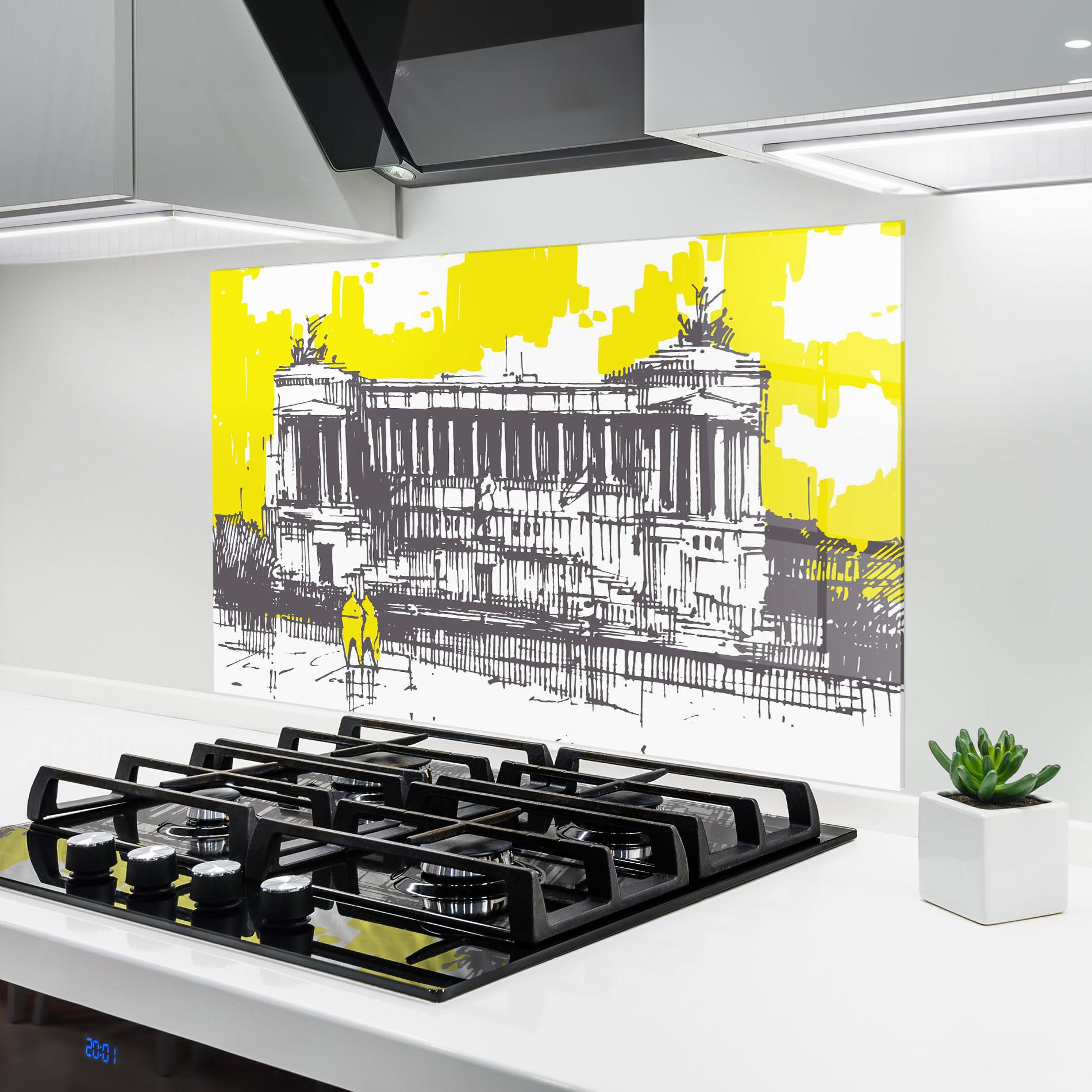 Panou Sticla Bucatarie Altare Della Patria mockup 6