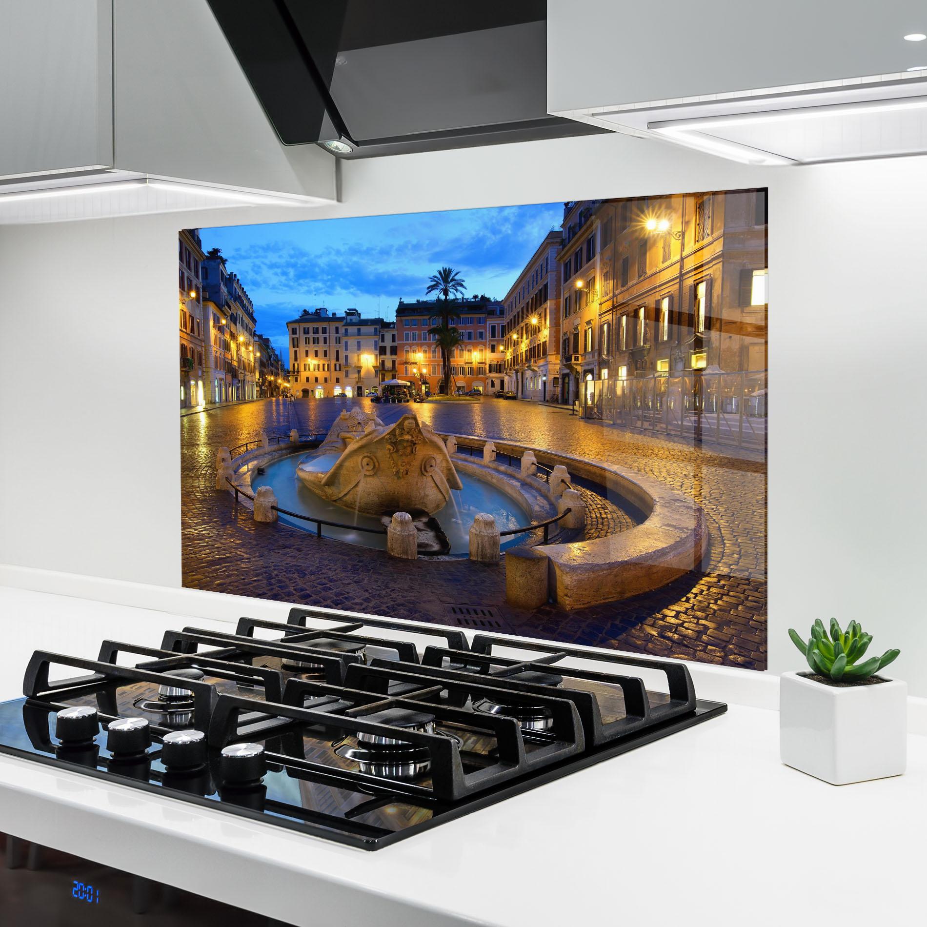 Panou Sticla Bucatarie Barcaccia Rome mockup 6