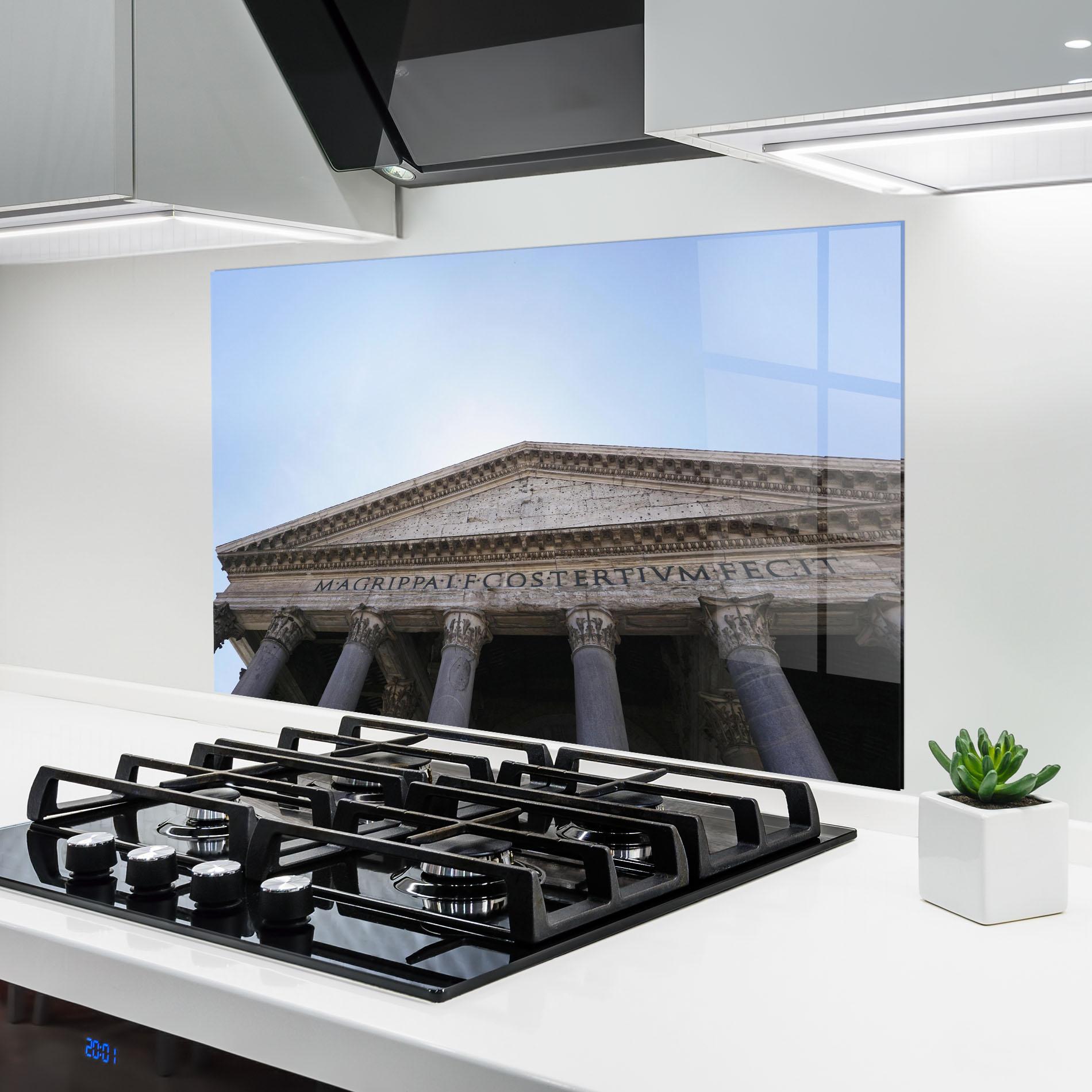 Panou Sticla Bucatarie Daylight Roman Pantheon mockup 6