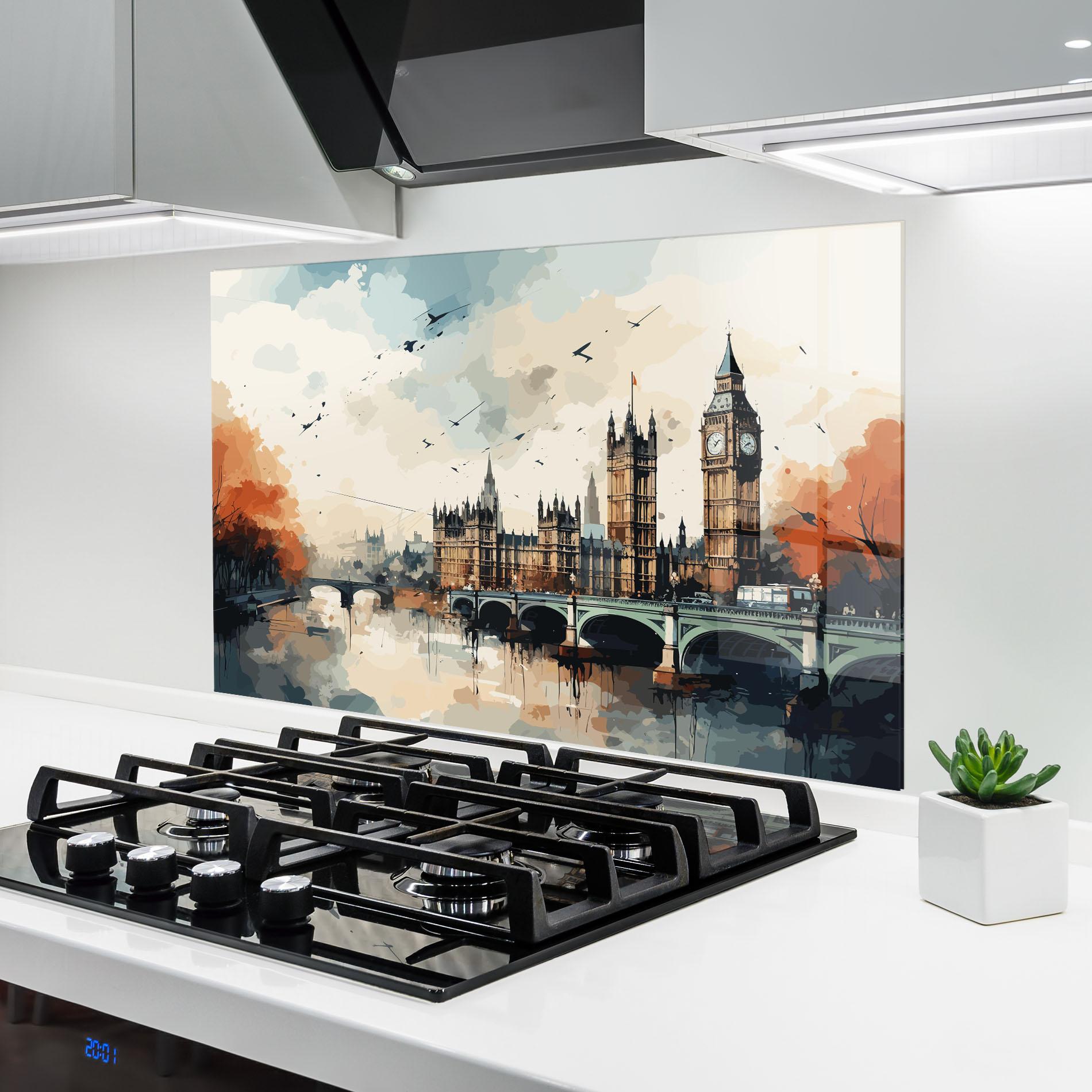 Panou Sticla Bucatarie England Art mockup 6