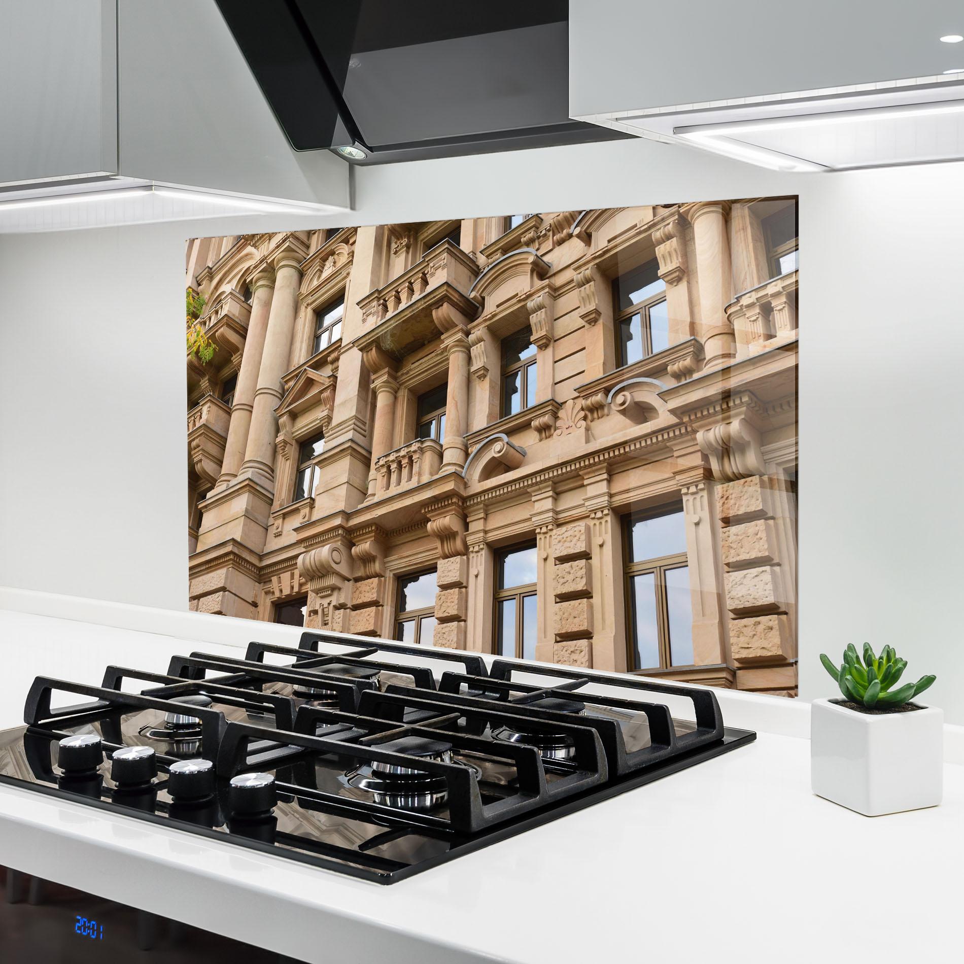 Panou Sticla Bucatarie Frankfurt Building mockup 6