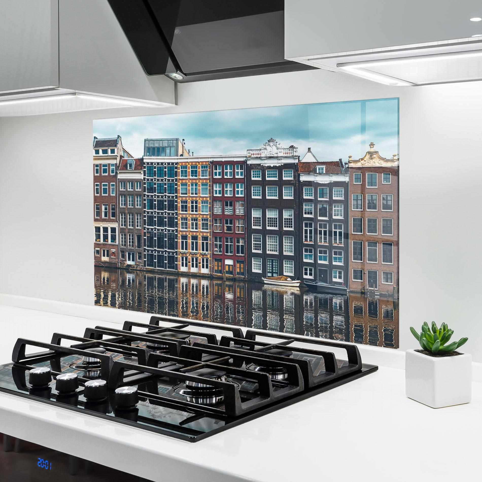 Panou Sticla Bucatarie Netherlands Street mockup 6