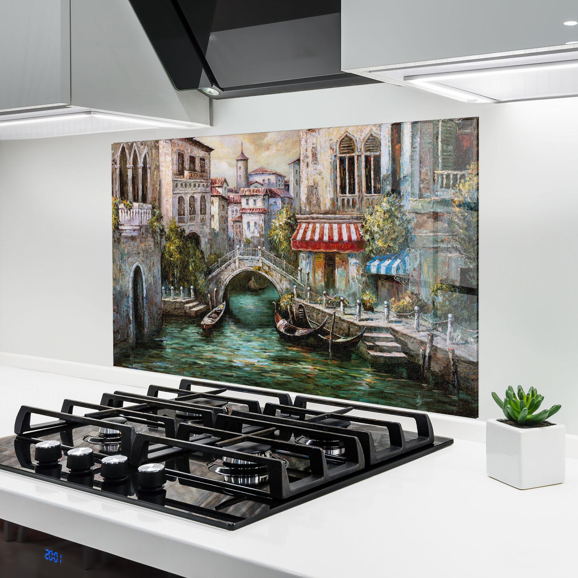 Panou Sticla Bucatarie Venice Colors mockup 6