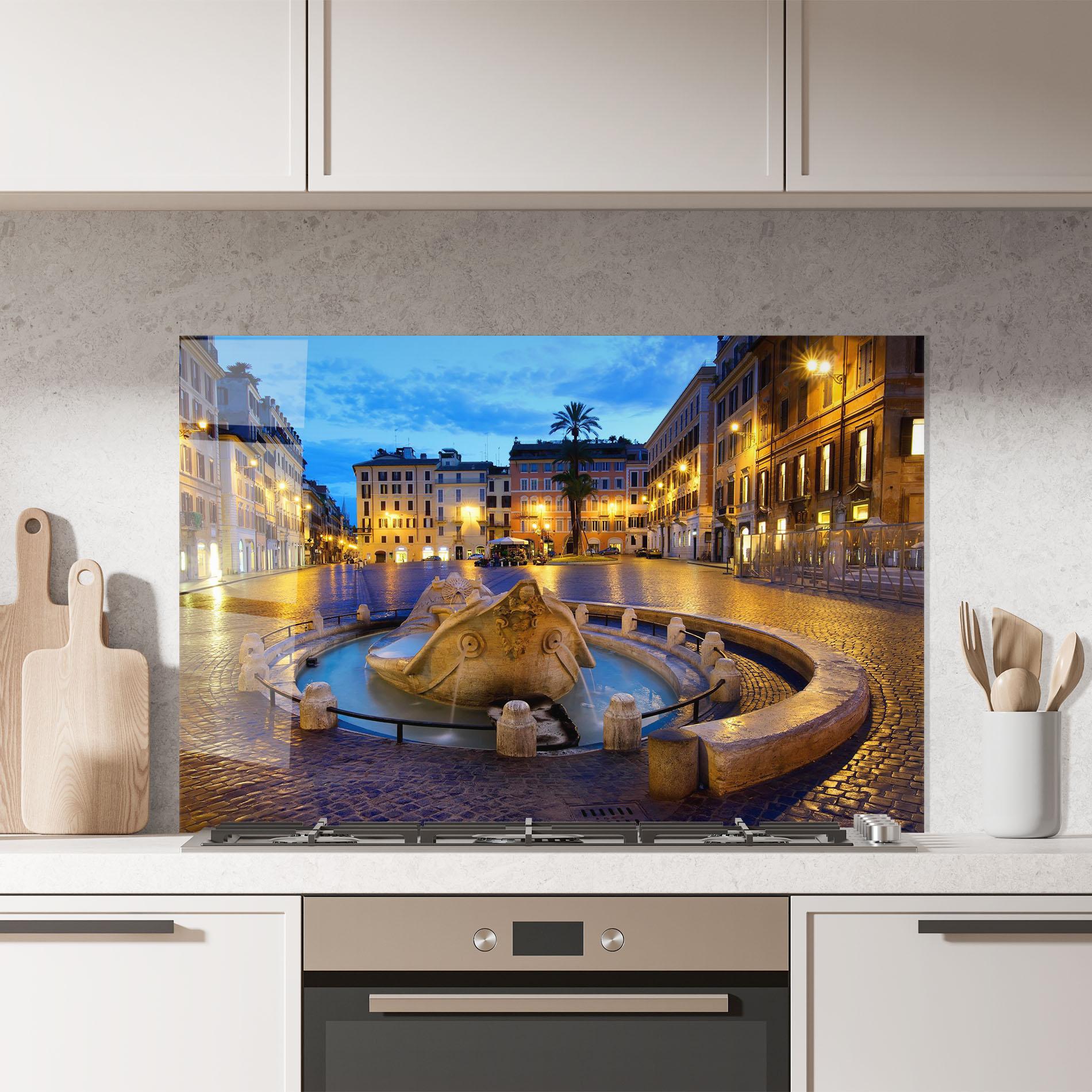 Panou Sticla Bucatarie Barcaccia Rome mockup 7