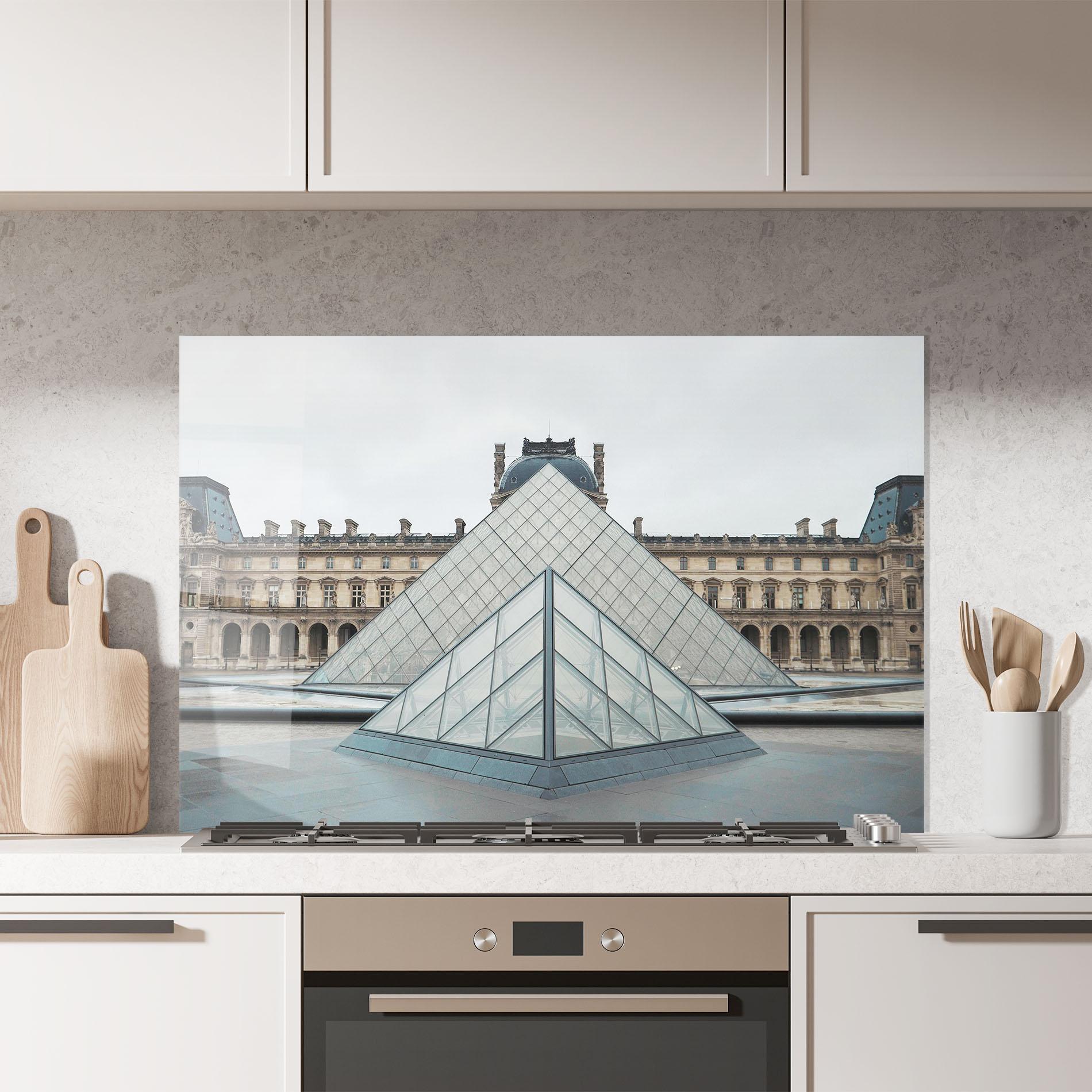 Panou Sticla Bucatarie Beautiful Louvre mockup 7