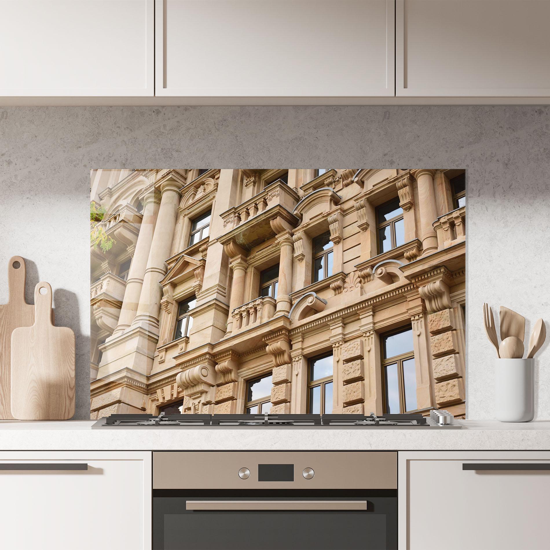 Panou Sticla Bucatarie Frankfurt Building mockup 7