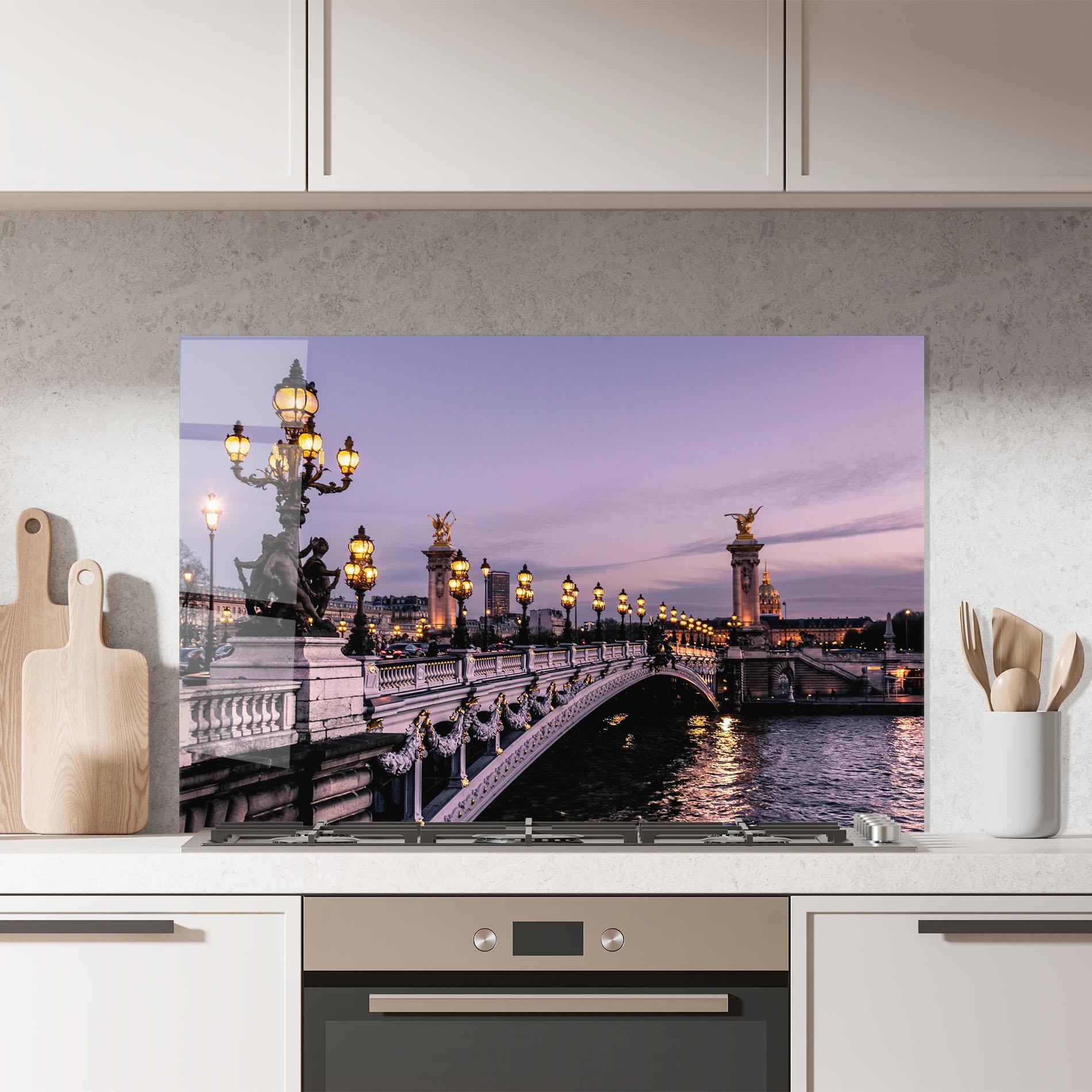 Panou Sticla Bucatarie Paris Bidge mockup 7