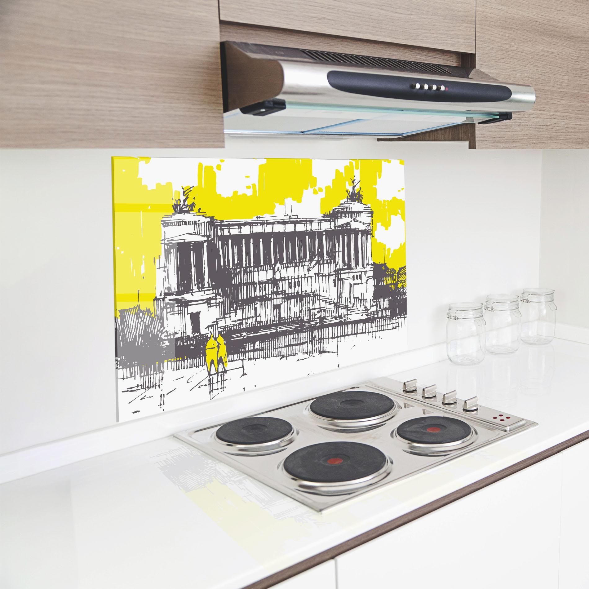 Panou Sticla Bucatarie Altare Della Patria mockup 8