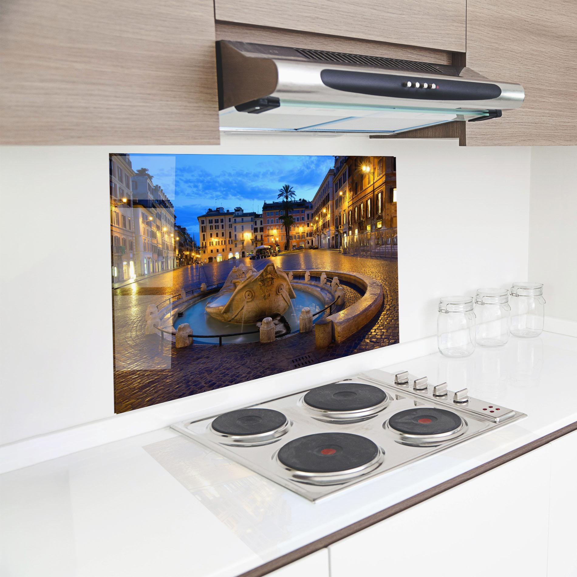 Panou Sticla Bucatarie Barcaccia Rome mockup 8