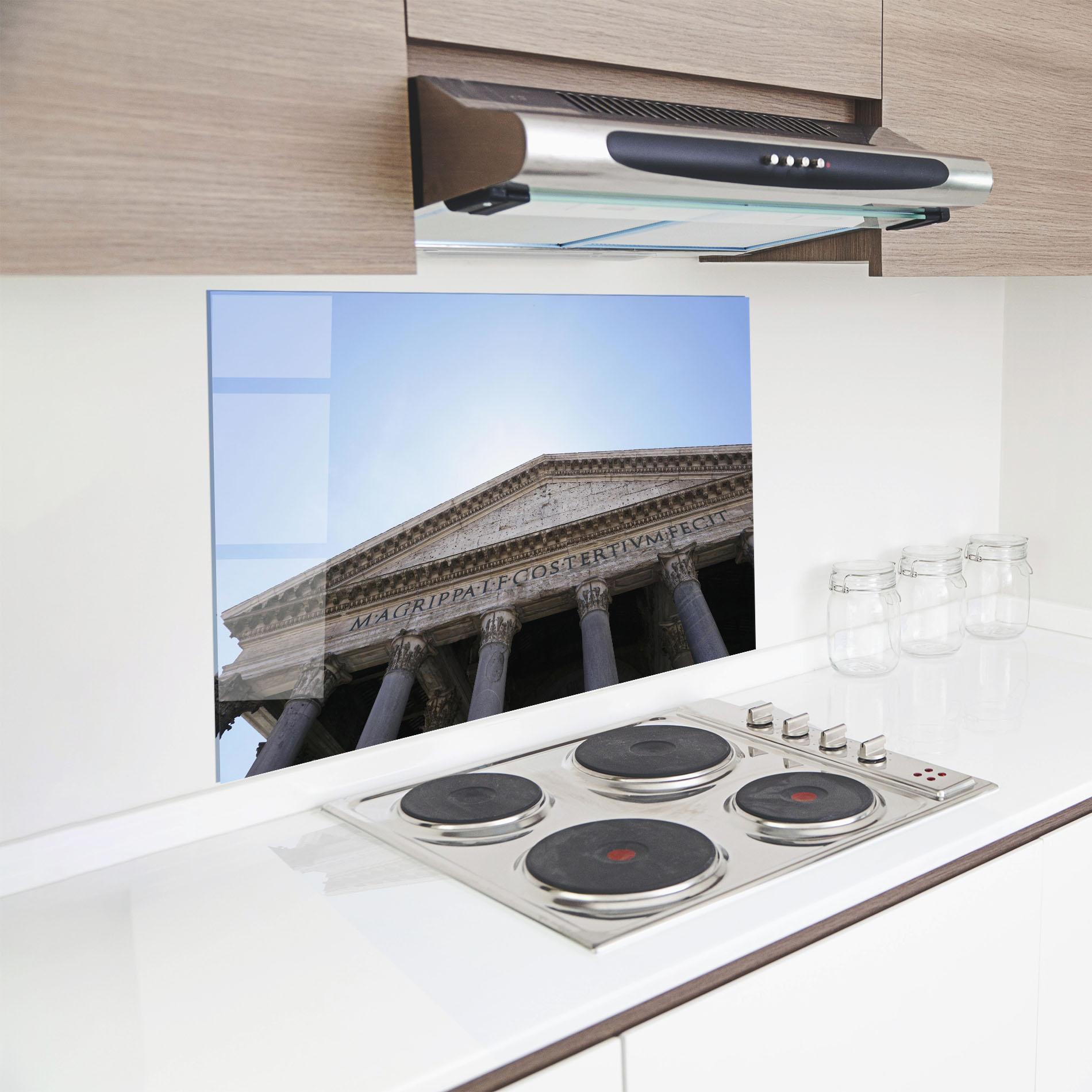 Panou Sticla Bucatarie Daylight Roman Pantheon mockup 8