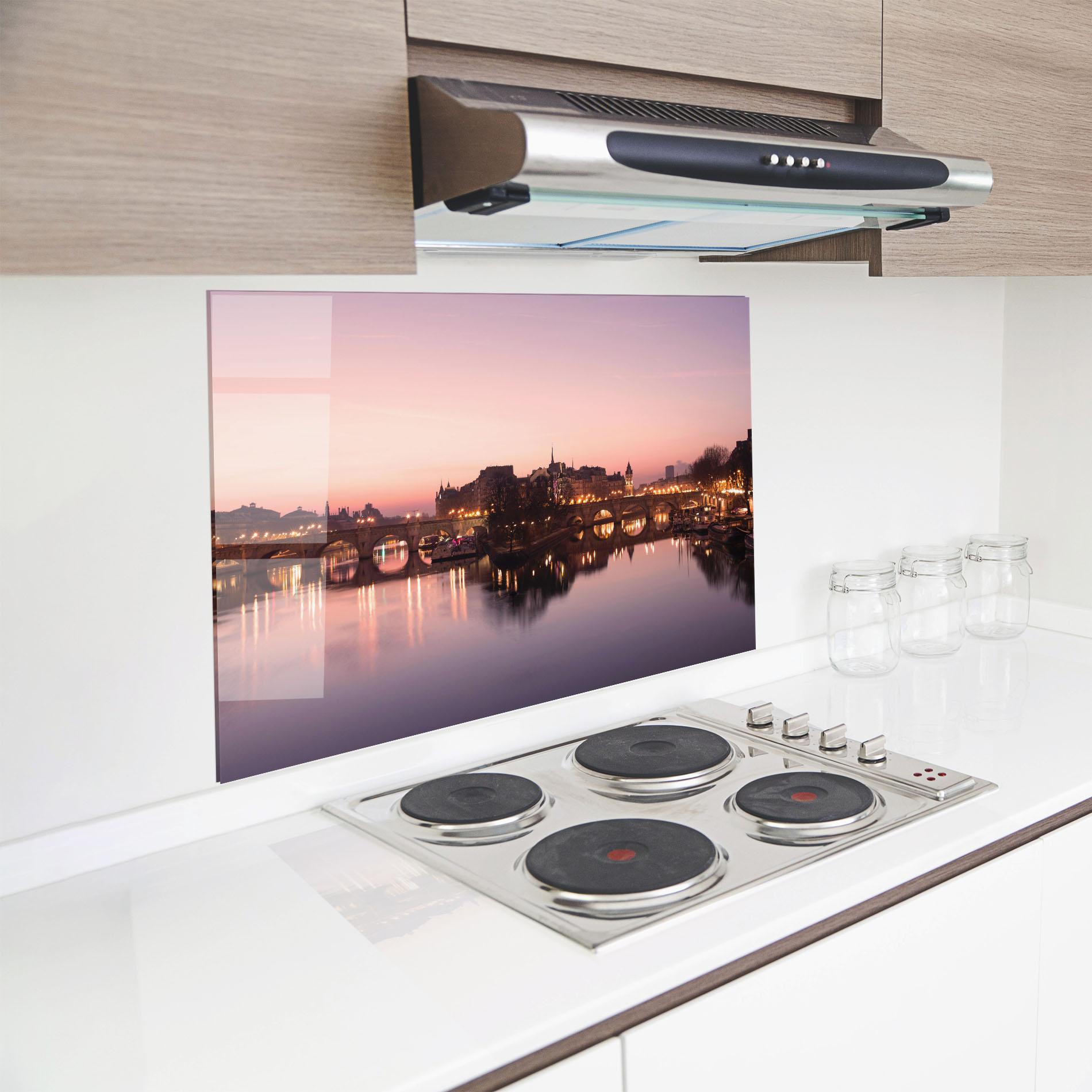 Panou Sticla Bucatarie Seine River mockup 8