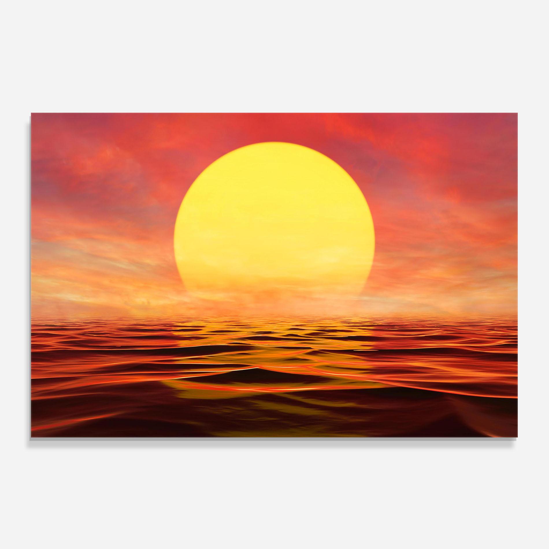 Panou Sticla Bucatarie Clouds Reflection Sky mockup 0