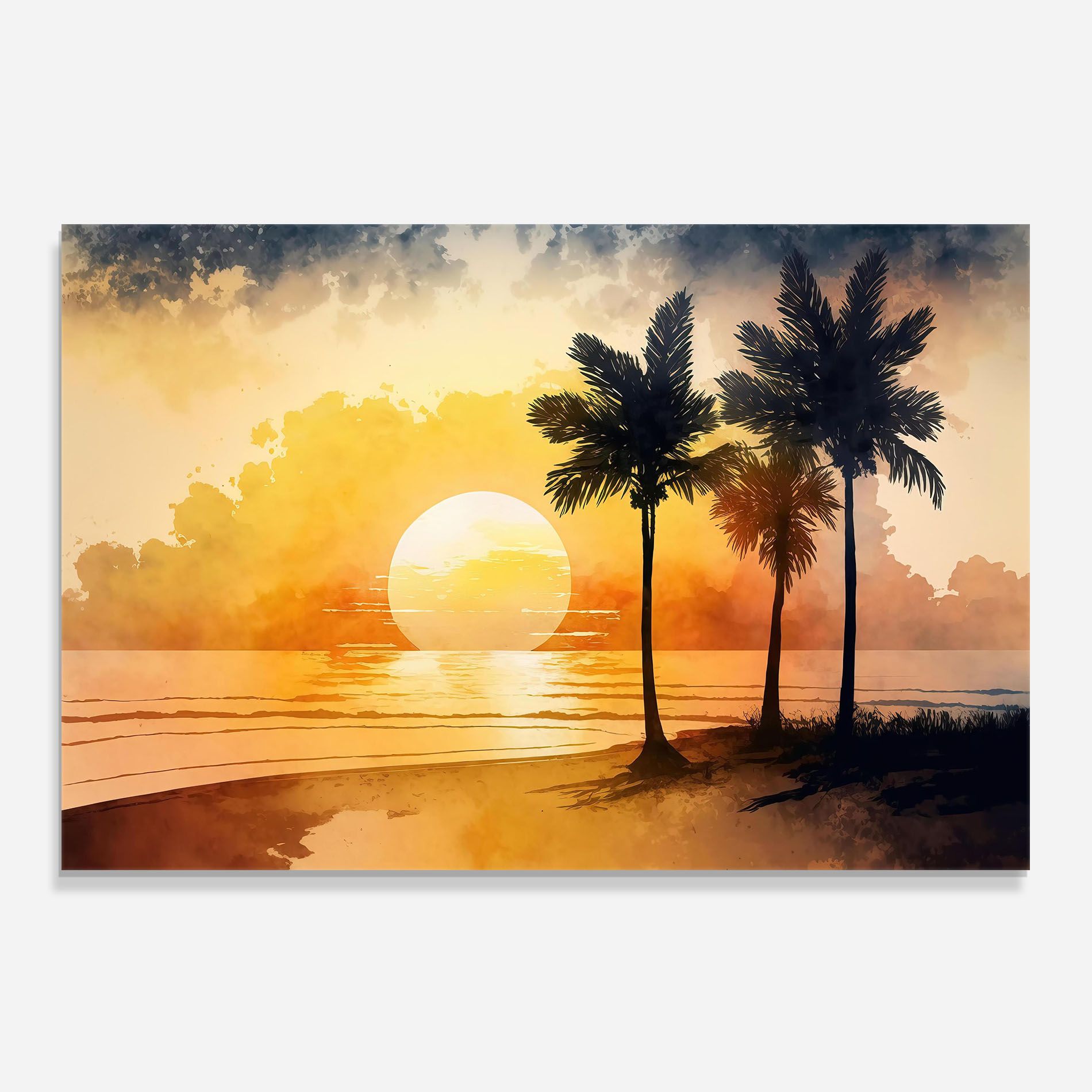 Palm Trees Sunset mockup 0