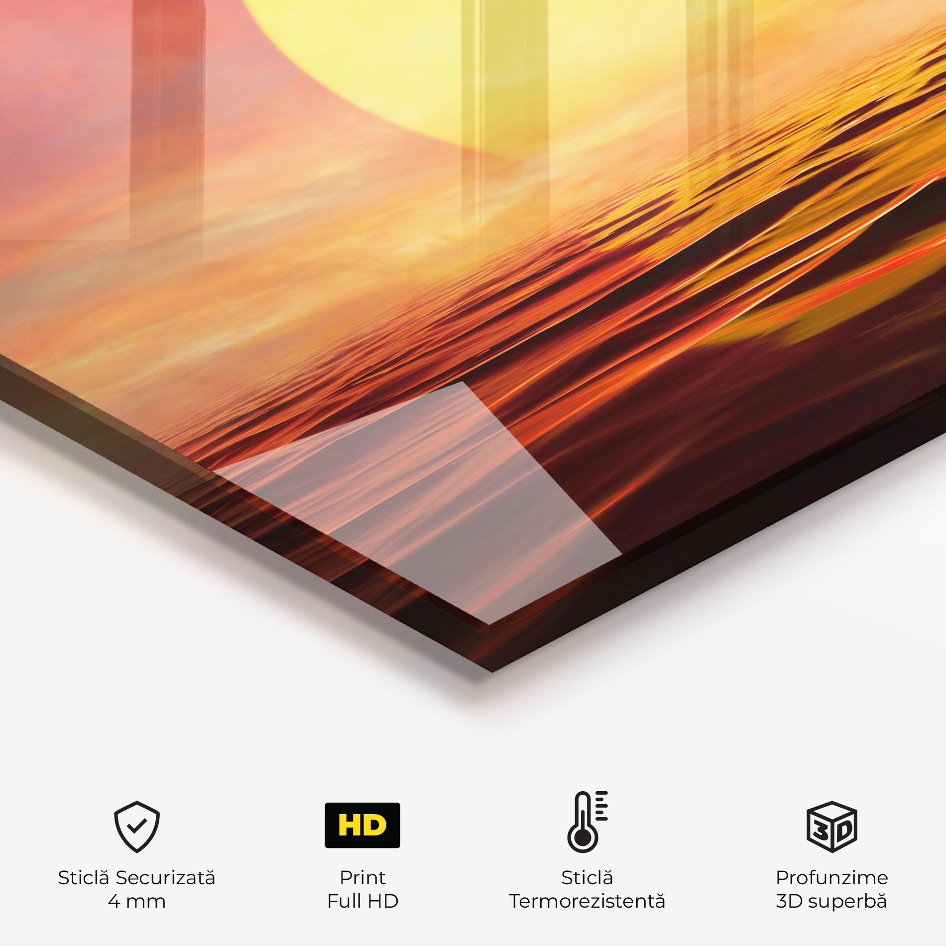 Panou Sticla Bucatarie Clouds Reflection Sky mockup 2