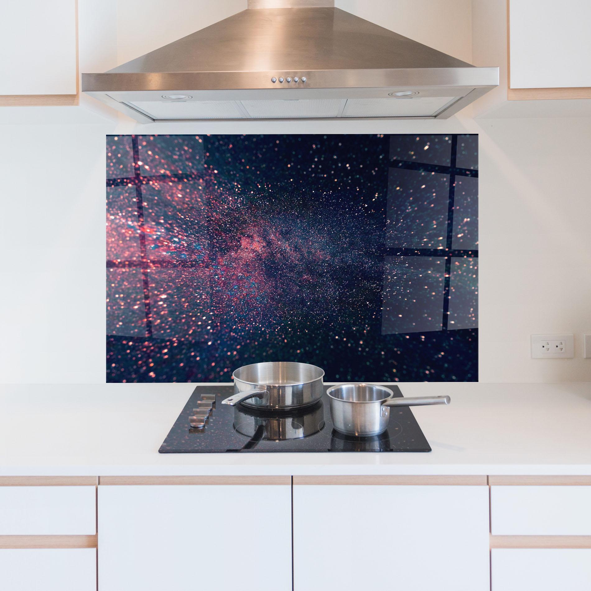 Panou Sticla Bucatarie Purple Spark mockup 5