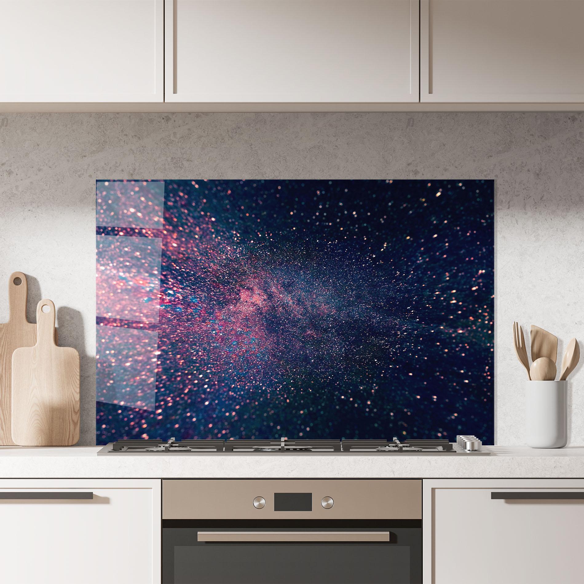 Panou Sticla Bucatarie Purple Spark mockup 7