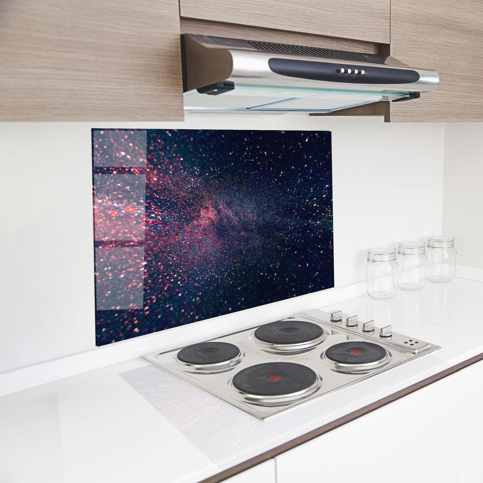 Panou Sticla Bucatarie Purple Spark mockup 8