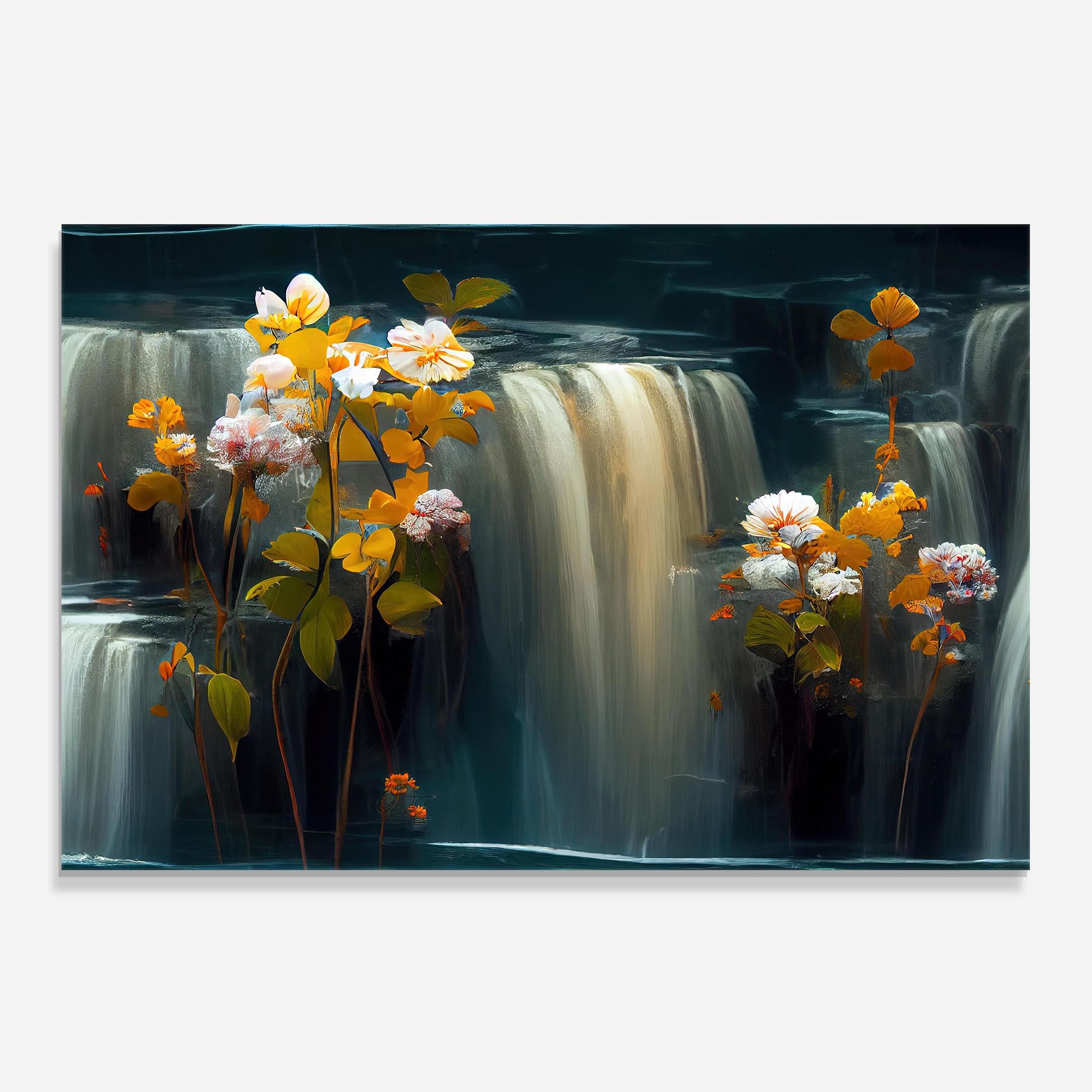 Flowers Waterfall mockup 0