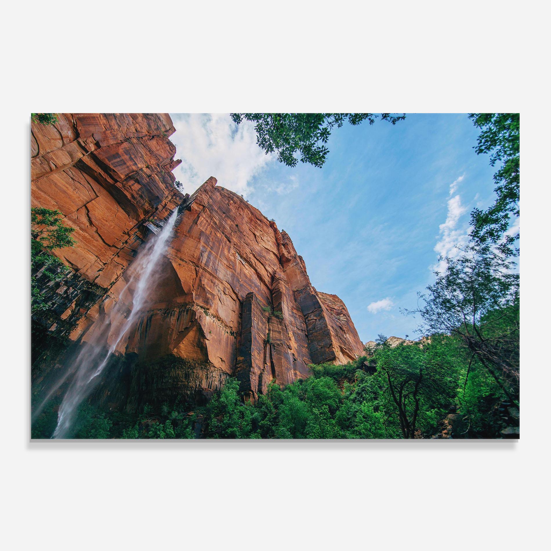 Panou Sticla Bucatarie Nature Pretty Waterfall mockup 0